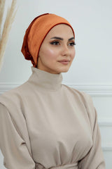 Gül Detaylı Kadife Bone,B-53K
