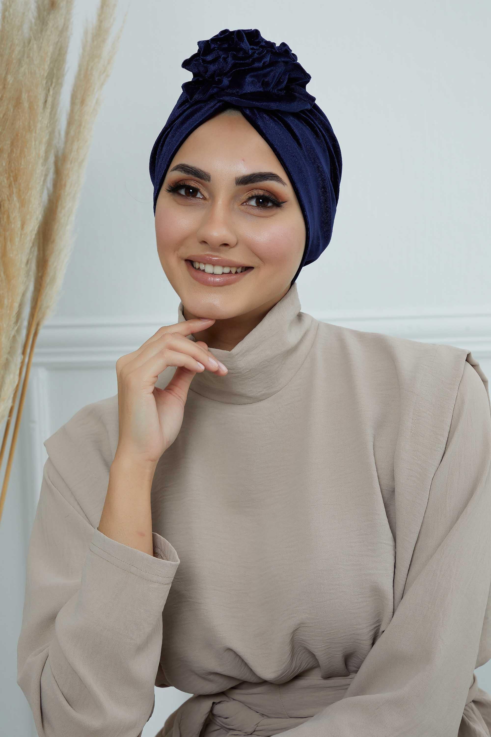 Güllü Kadife Bone,B-21KD
