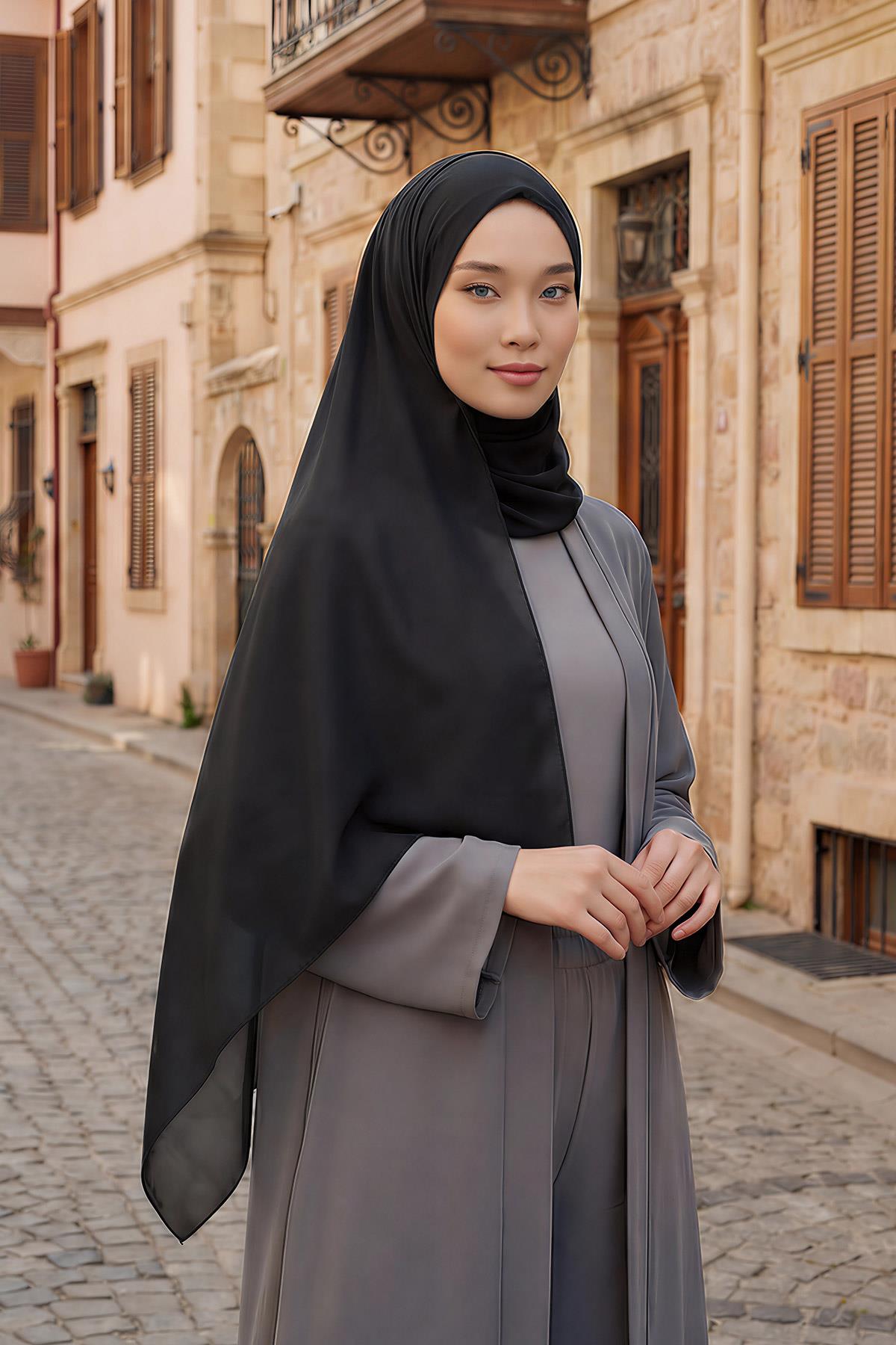 İğnesiz Takılabilen Pratik Şifon Şal,PS-11