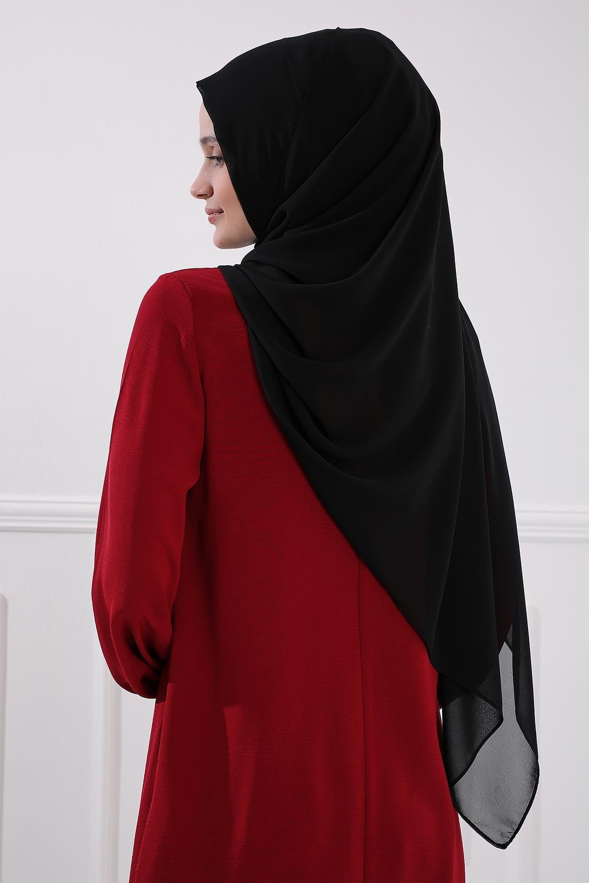 İğnesiz Takılabilen Pratik Şifon Şal,PS-11