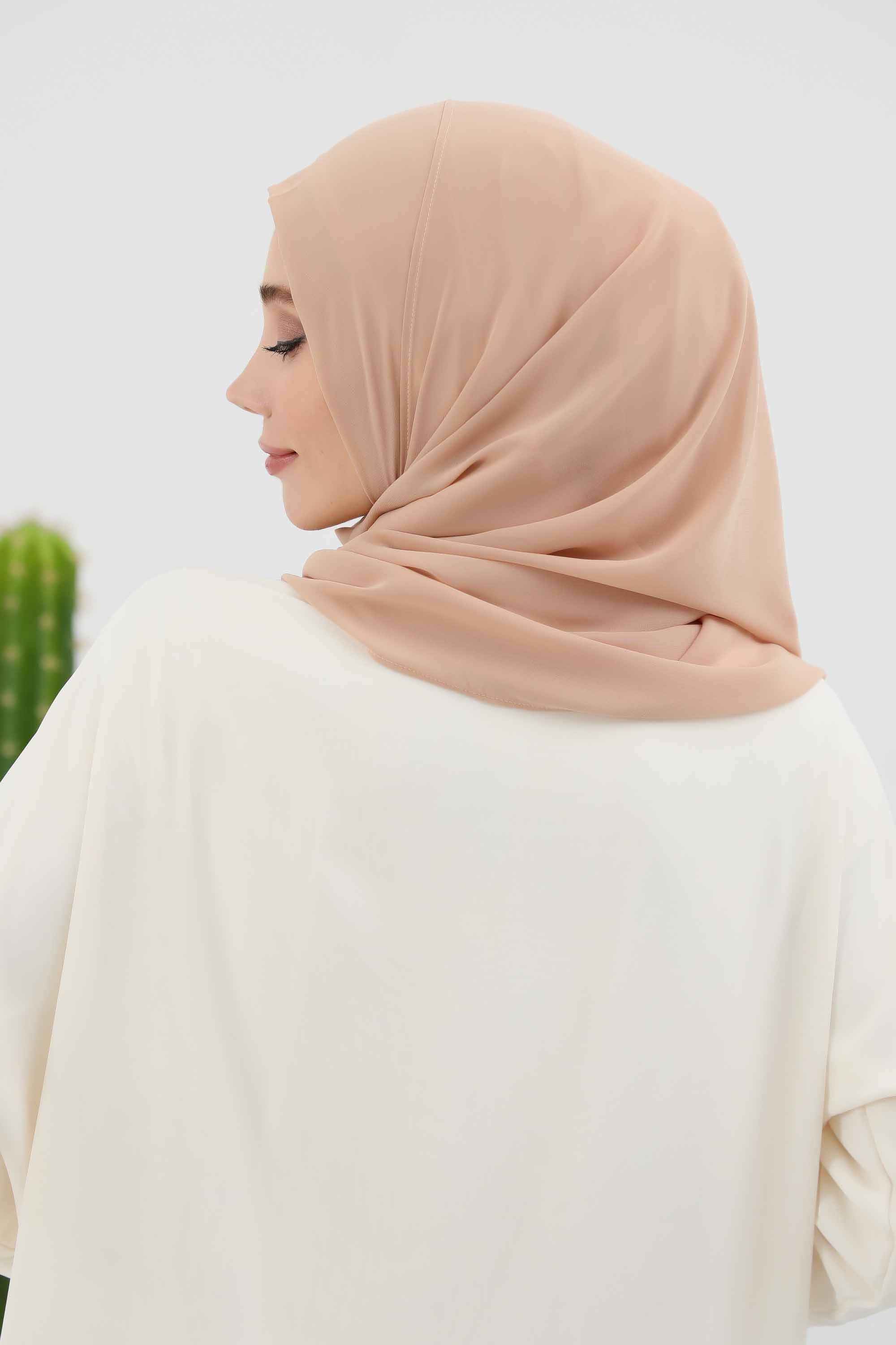 İğnesiz Takılabilen Pratik Şifon Şal,PS-11