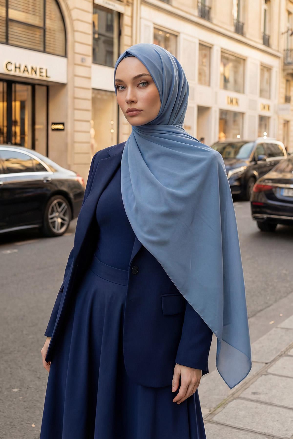 İğnesiz Takılabilen Pratik Şifon Şal,PS-11