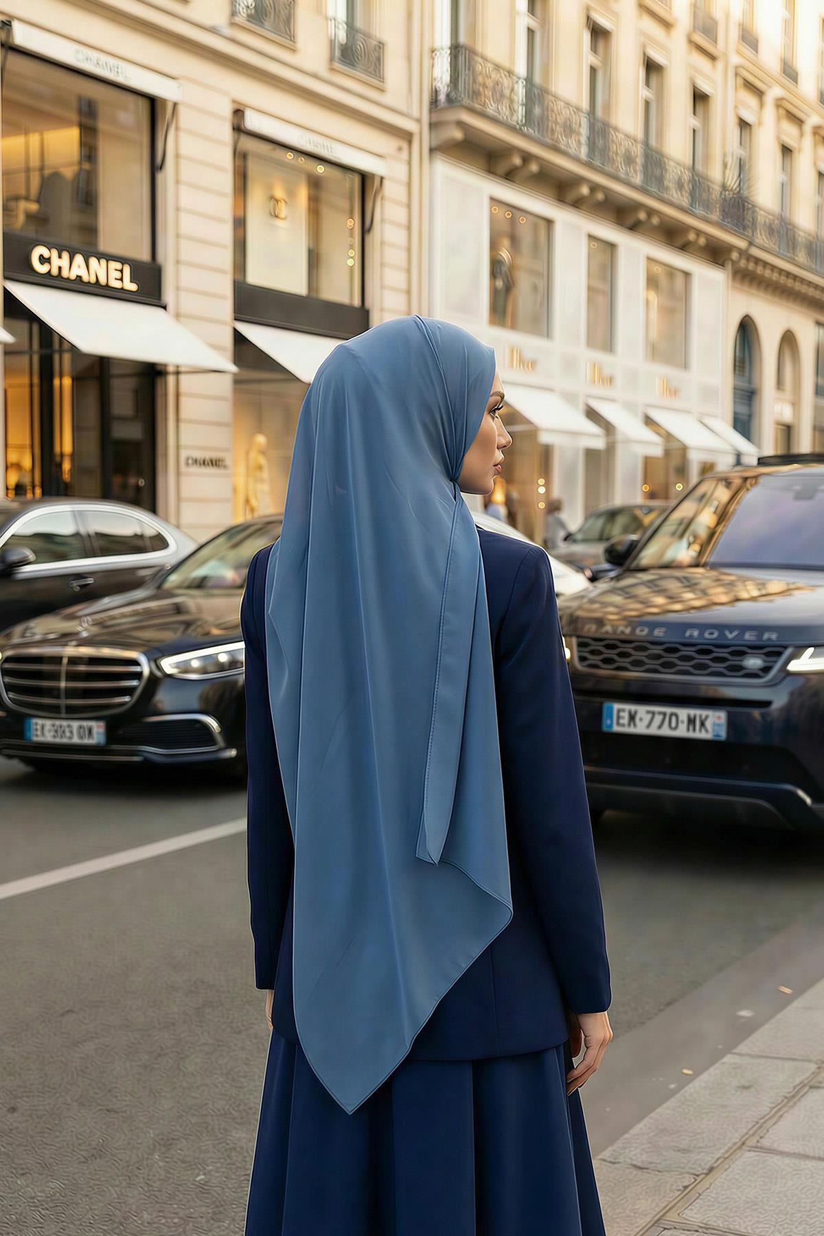 İğnesiz Takılabilen Pratik Şifon Şal,PS-11