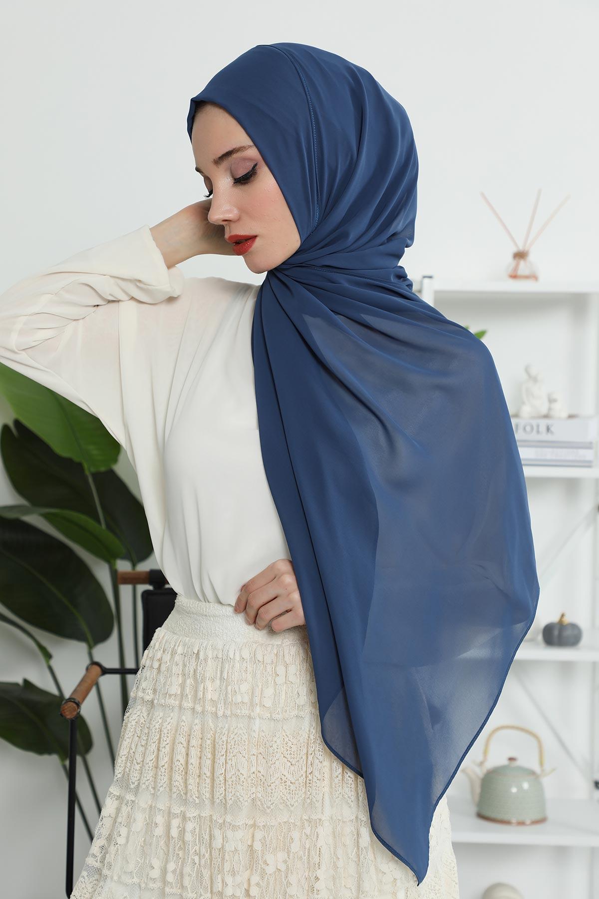 İğnesiz Takılabilen Pratik Şifon Şal,PS-11