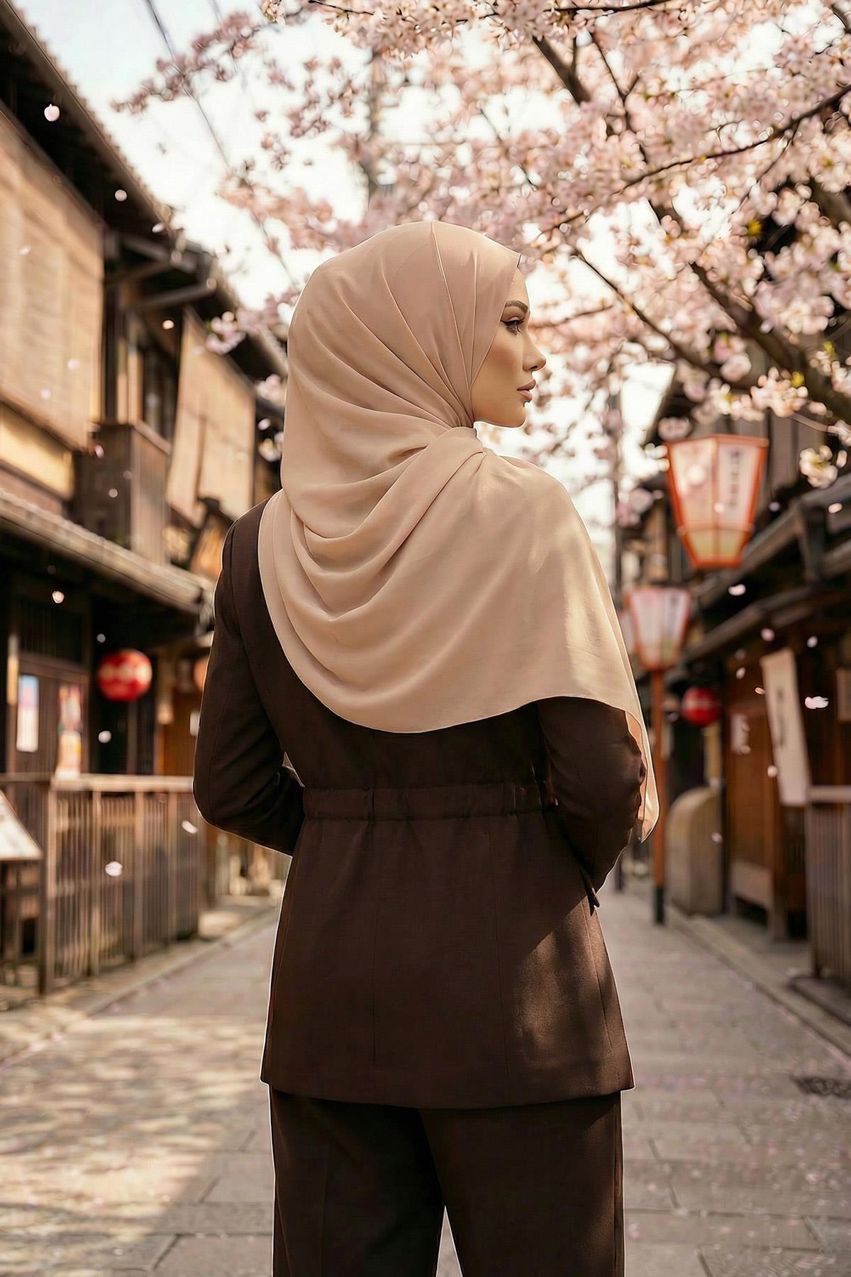 İğnesiz Takılabilen Pratik Şifon Şal,PS-11