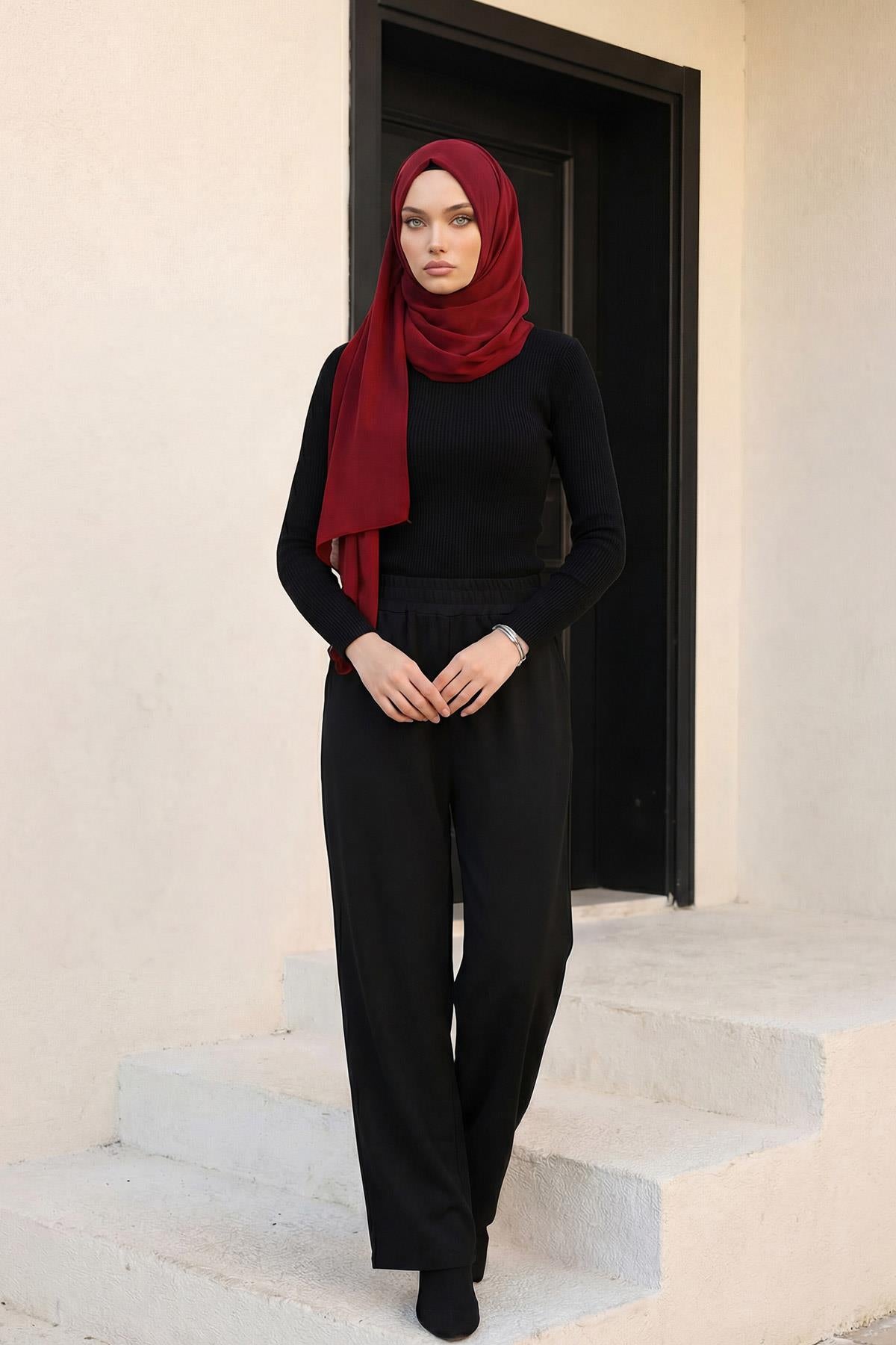 İğnesiz Takılabilen Pratik Şifon Şal,PS-11