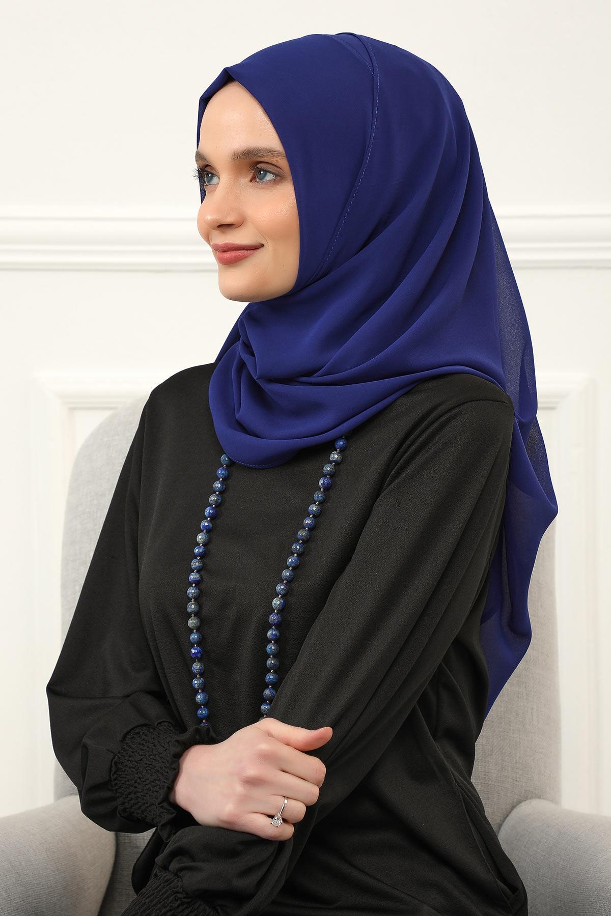 İğnesiz Takılabilen Pratik Şifon Şal,PS-11