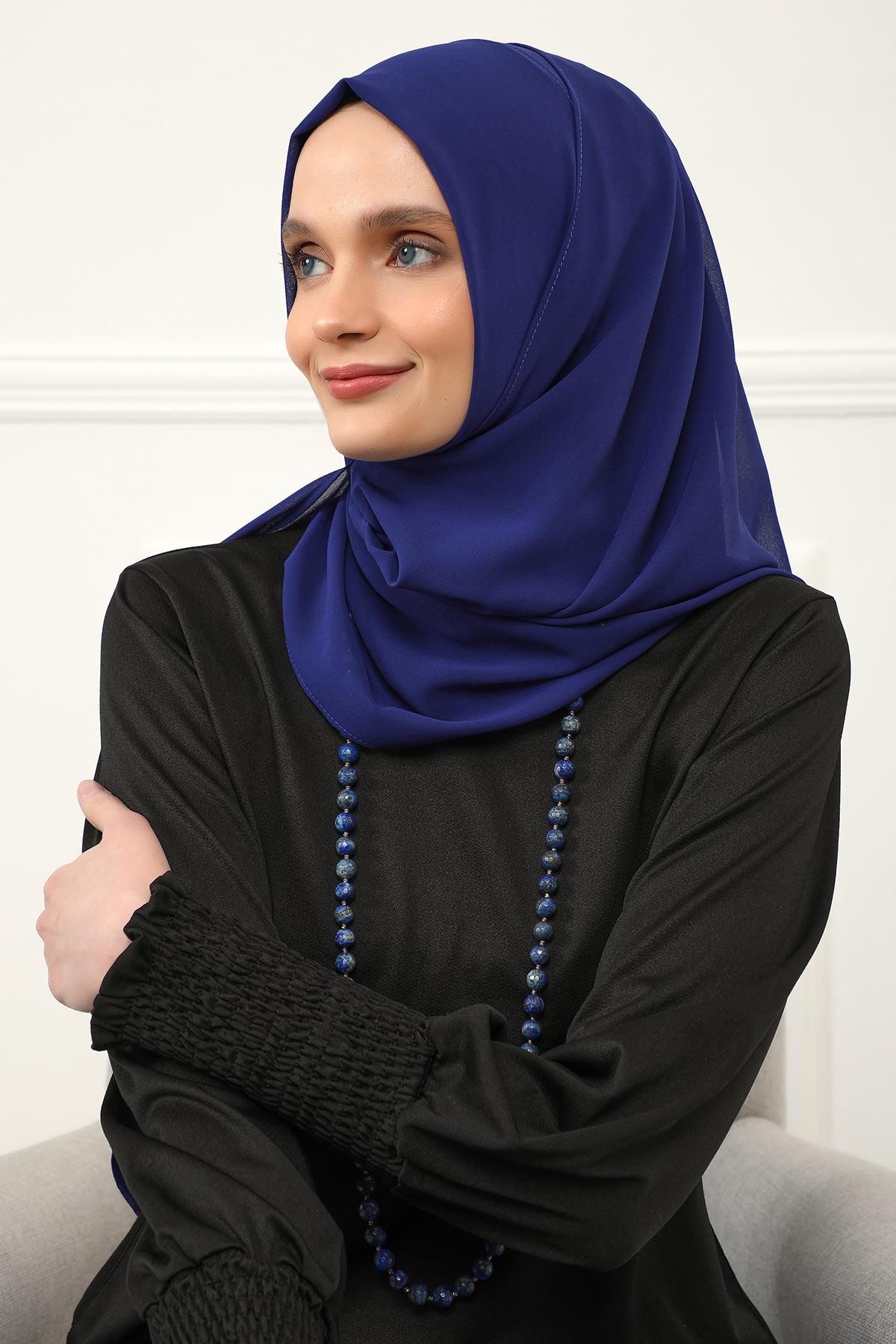 İğnesiz Takılabilen Pratik Şifon Şal,PS-11