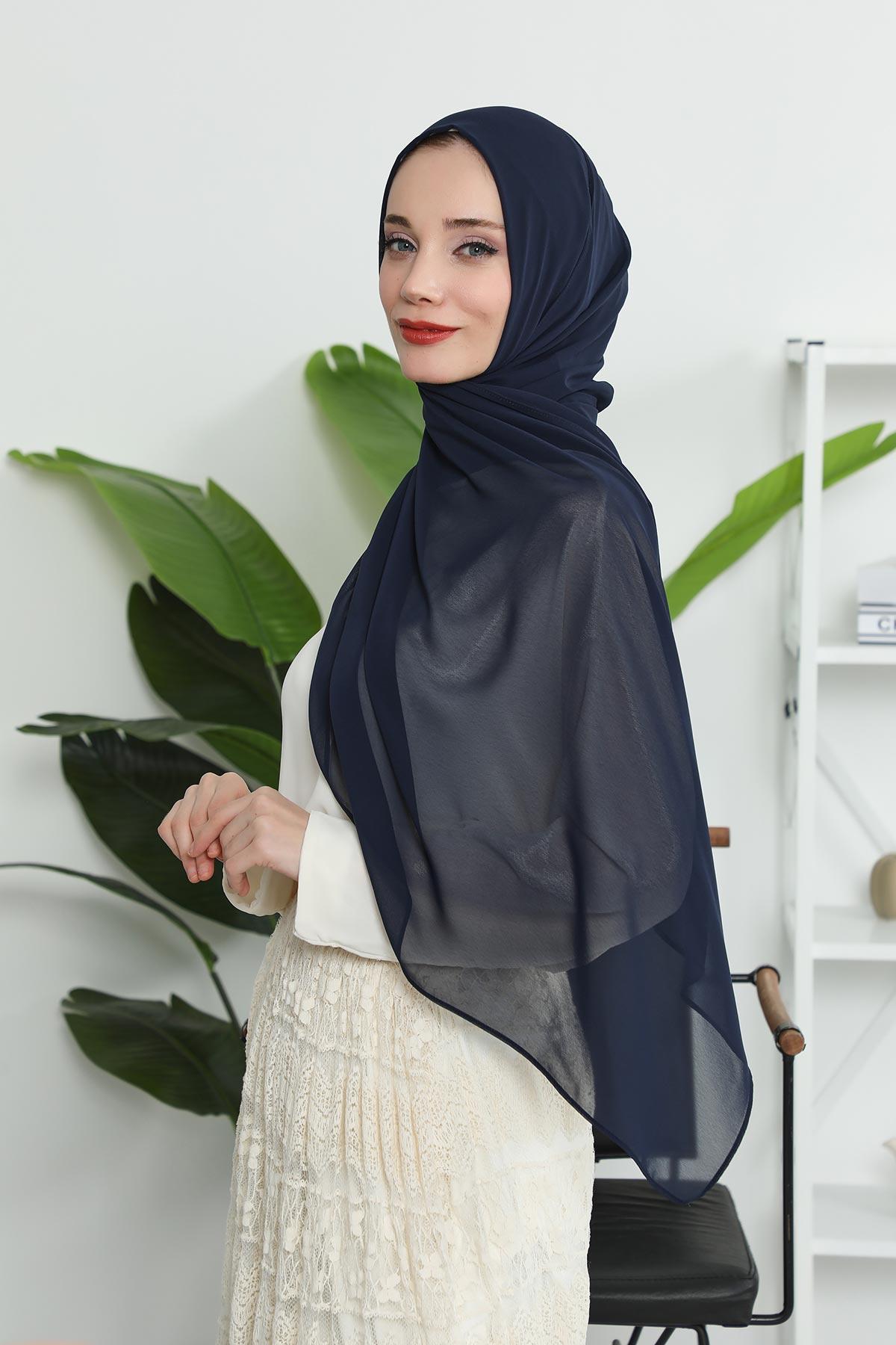 İğnesiz Takılabilen Pratik Şifon Şal,PS-11