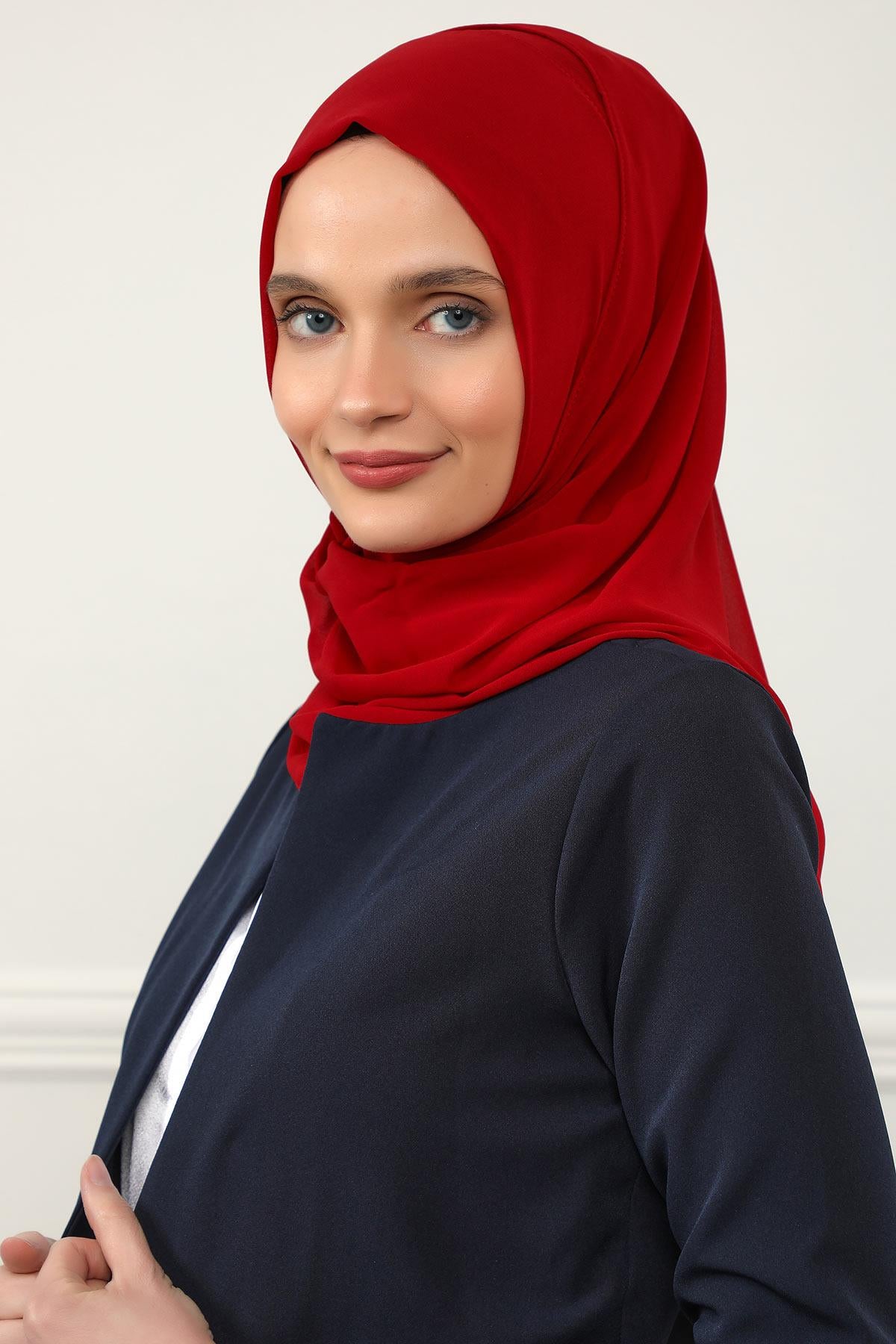 İğnesiz Takılabilen Pratik Şifon Şal,PS-11