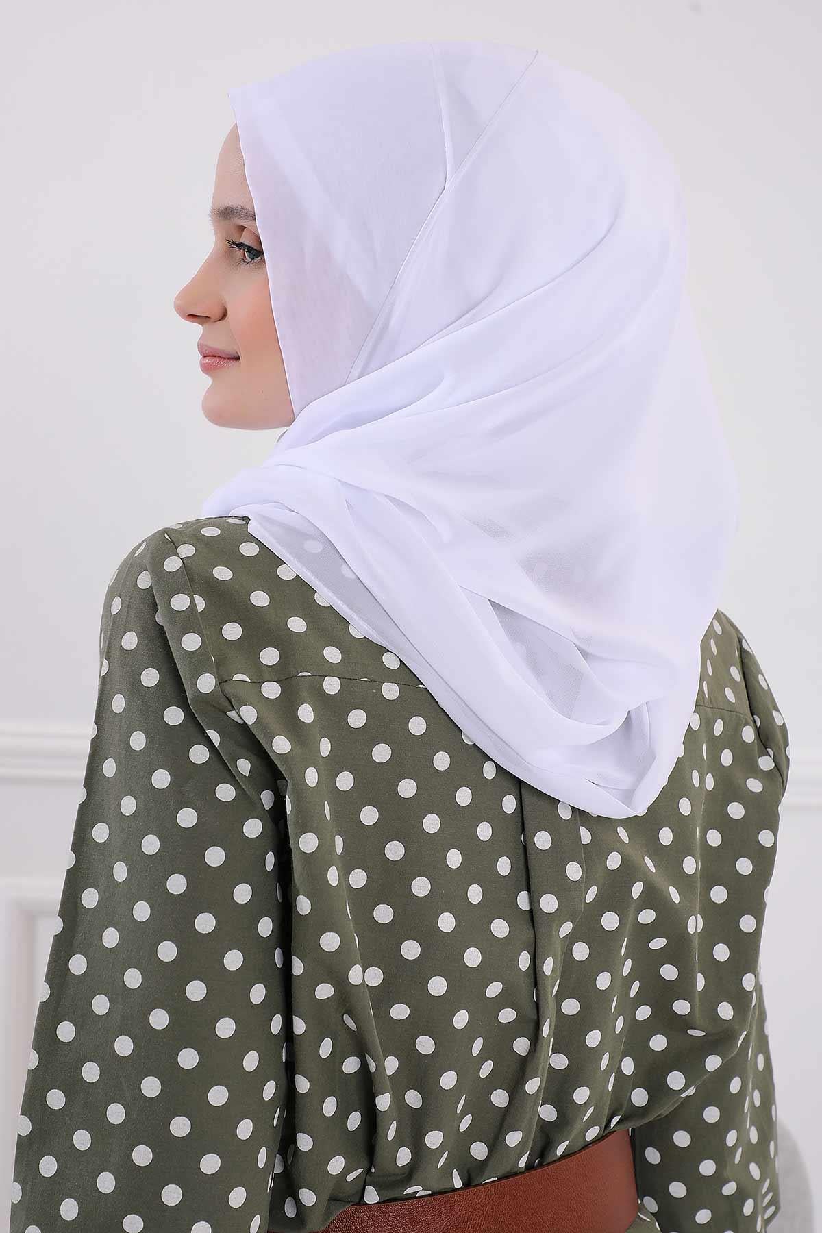 İğnesiz Takılabilen Pratik Şifon Şal,PS-11