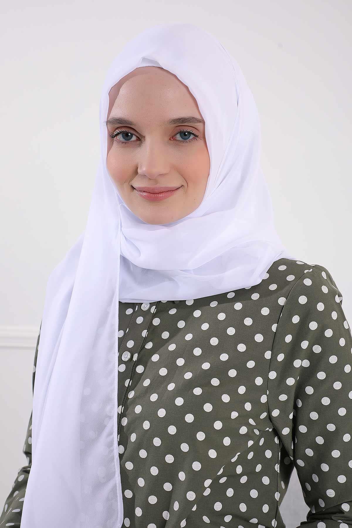 İğnesiz Takılabilen Pratik Şifon Şal,PS-11