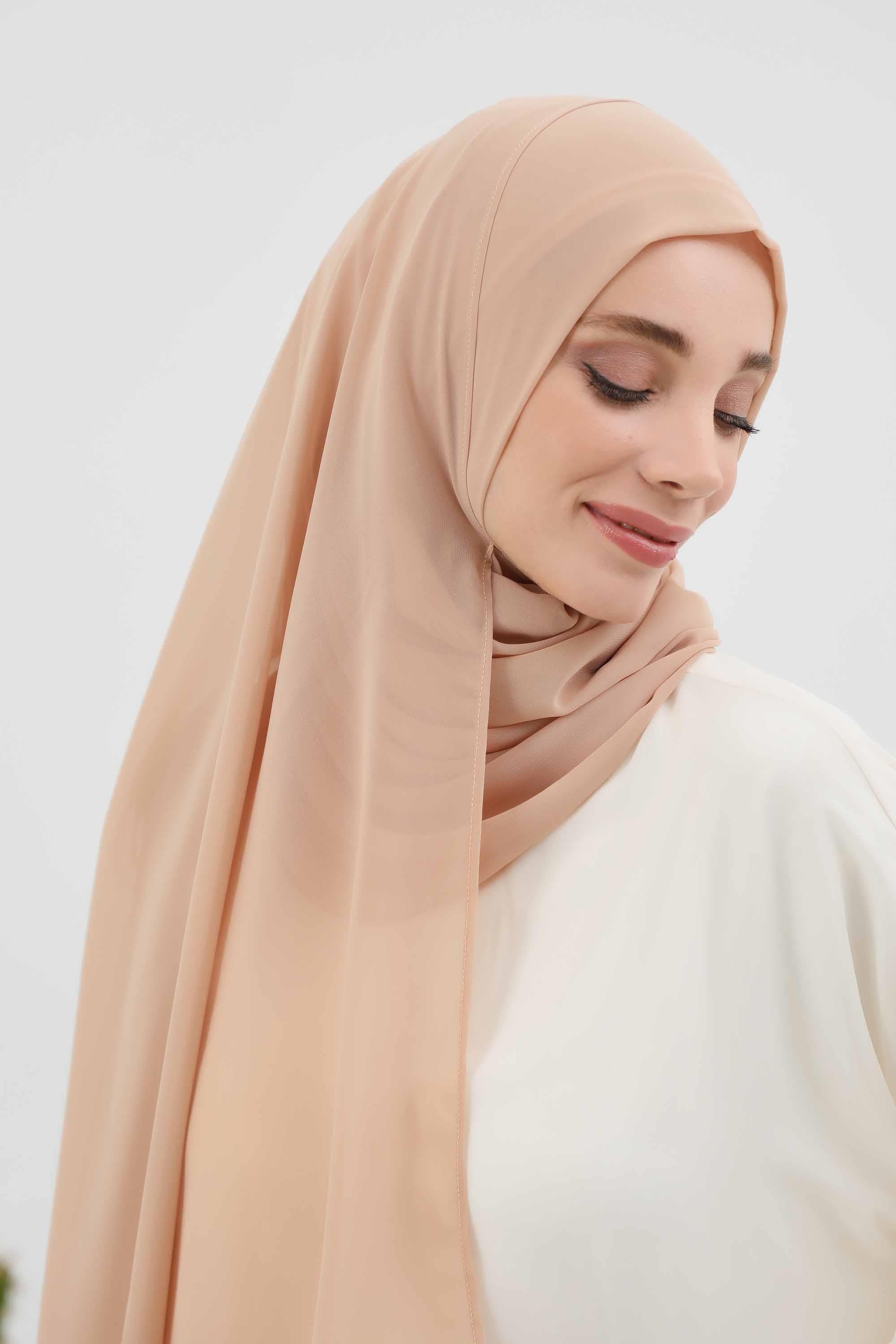 İğnesiz Takılabilen Pratik Şifon Şal,PS-11