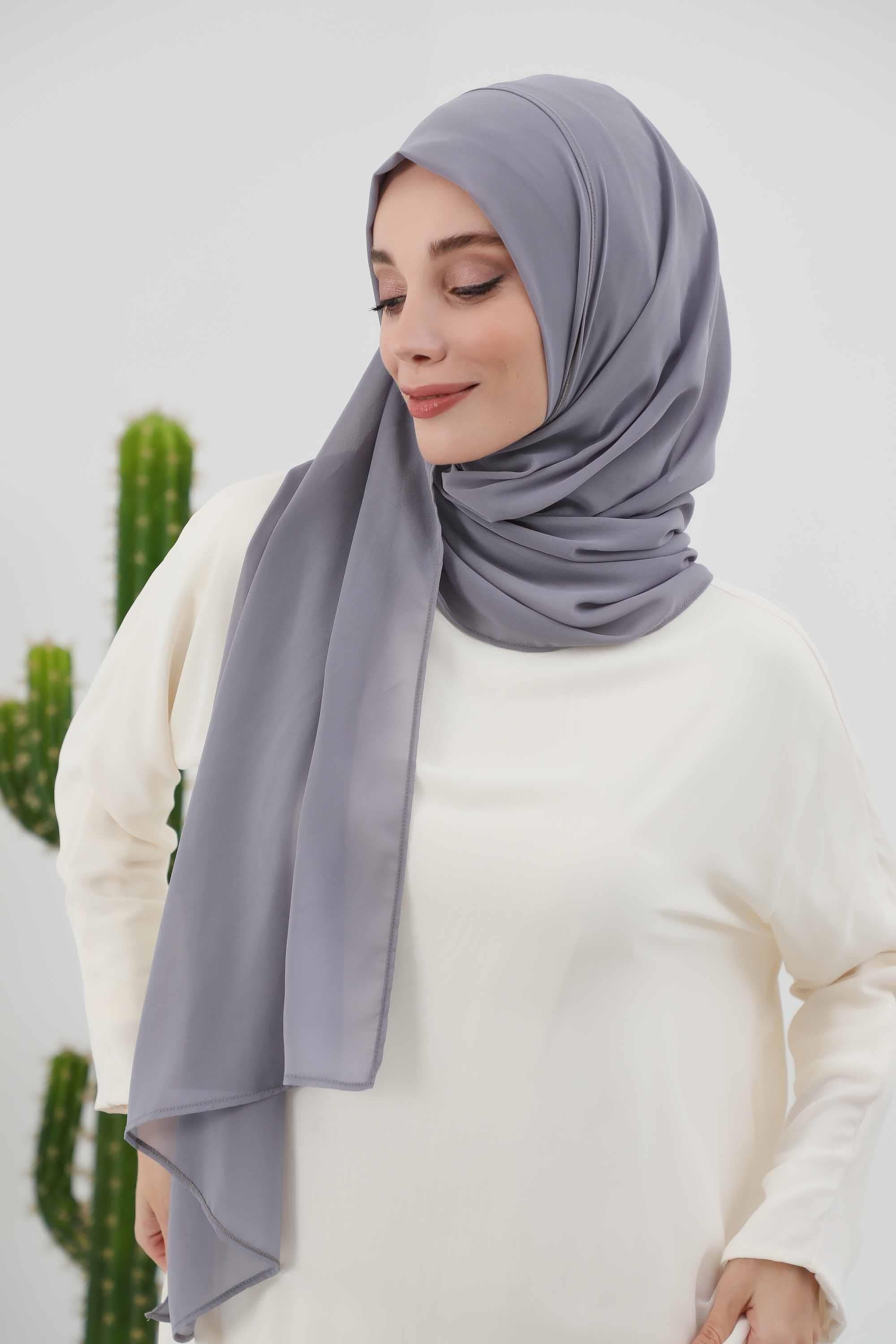 İğnesiz Takılabilen Pratik Şifon Şal,PS-11