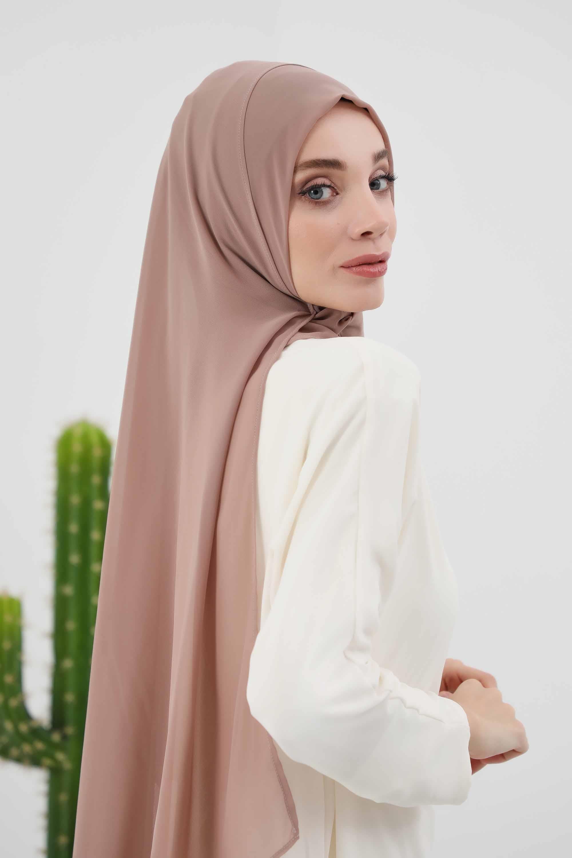 İğnesiz Takılabilen Pratik Şifon Şal,PS-11