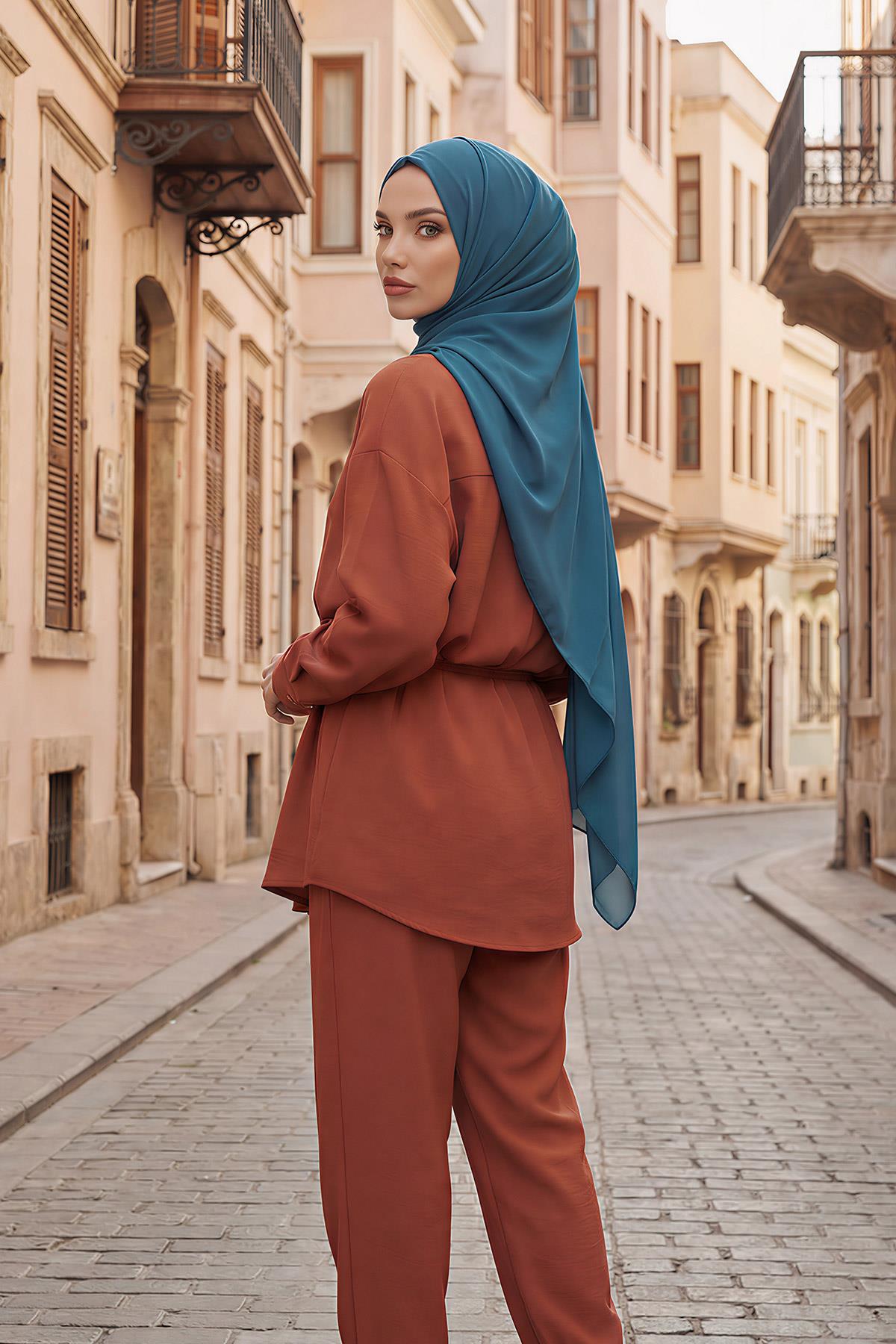 İğnesiz Takılabilen Pratik Şifon Şal,PS-11