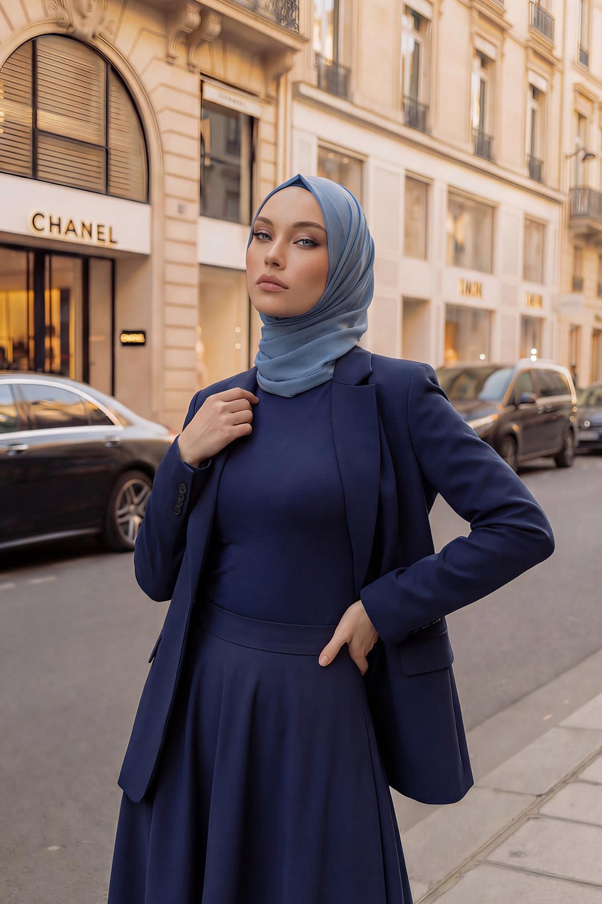 İğnesiz Takılabilen Pratik Şifon Şal,PS-11