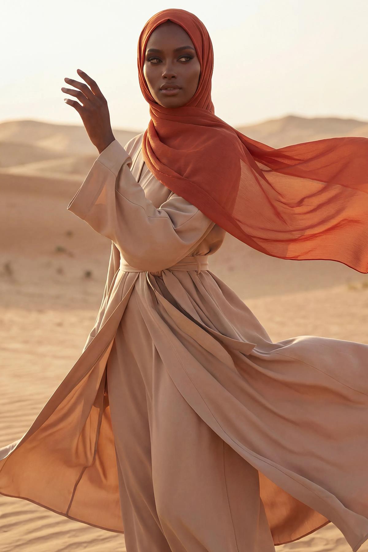 İğnesiz Takılabilen Pratik Şifon Şal,PS-11