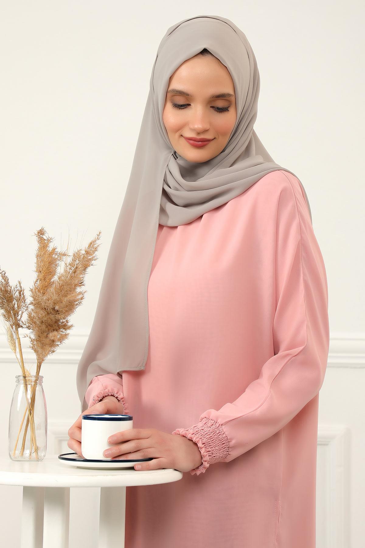 İğnesiz Takılabilen Pratik Şifon Şal,PS-11