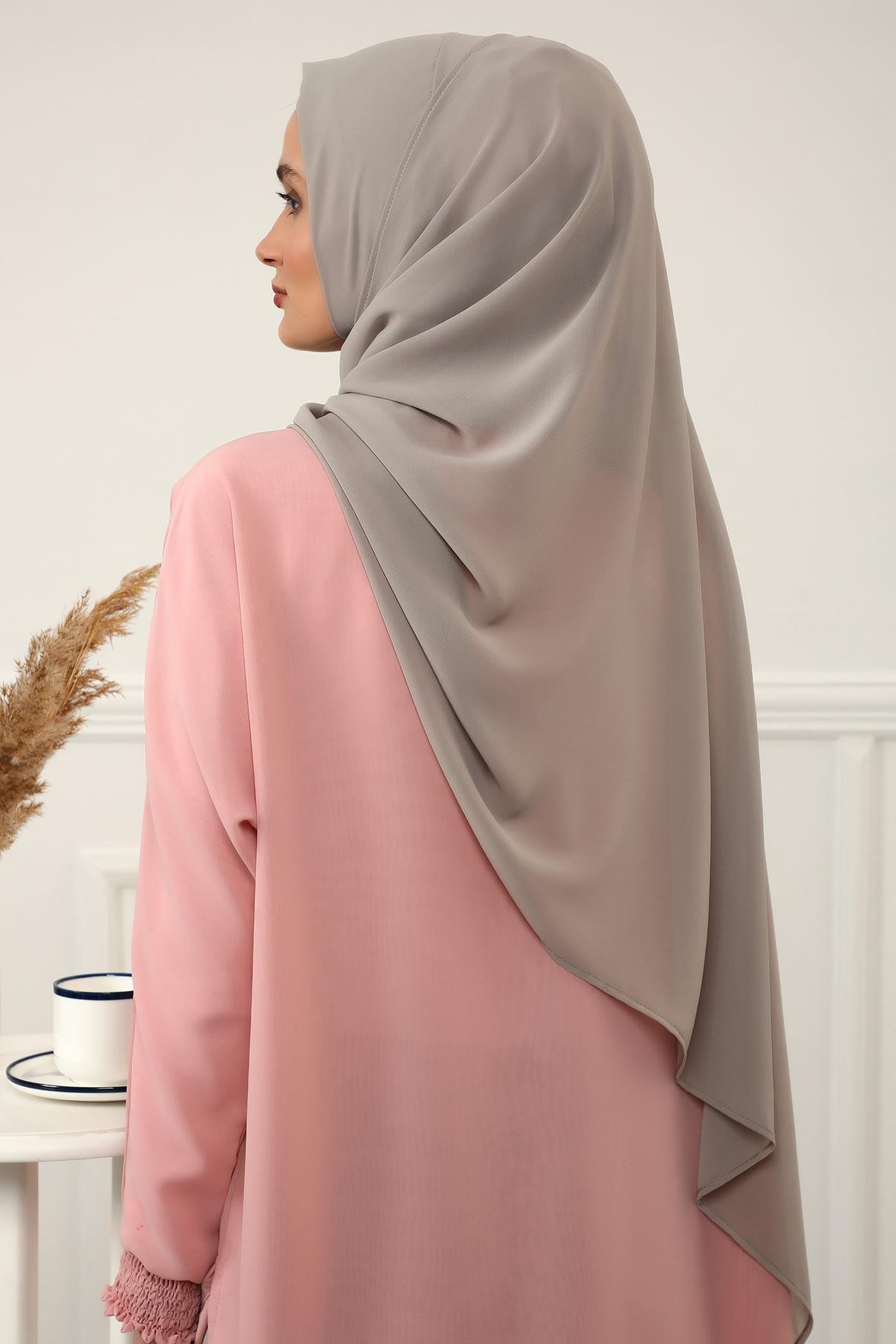 İğnesiz Takılabilen Pratik Şifon Şal,PS-11