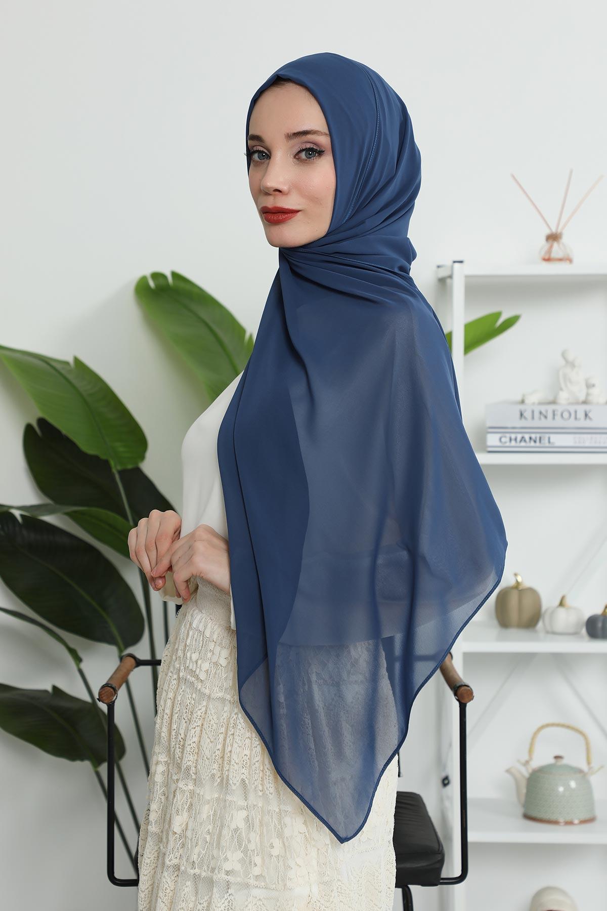 İğnesiz Takılabilen Pratik Şifon Şal,PS-11
