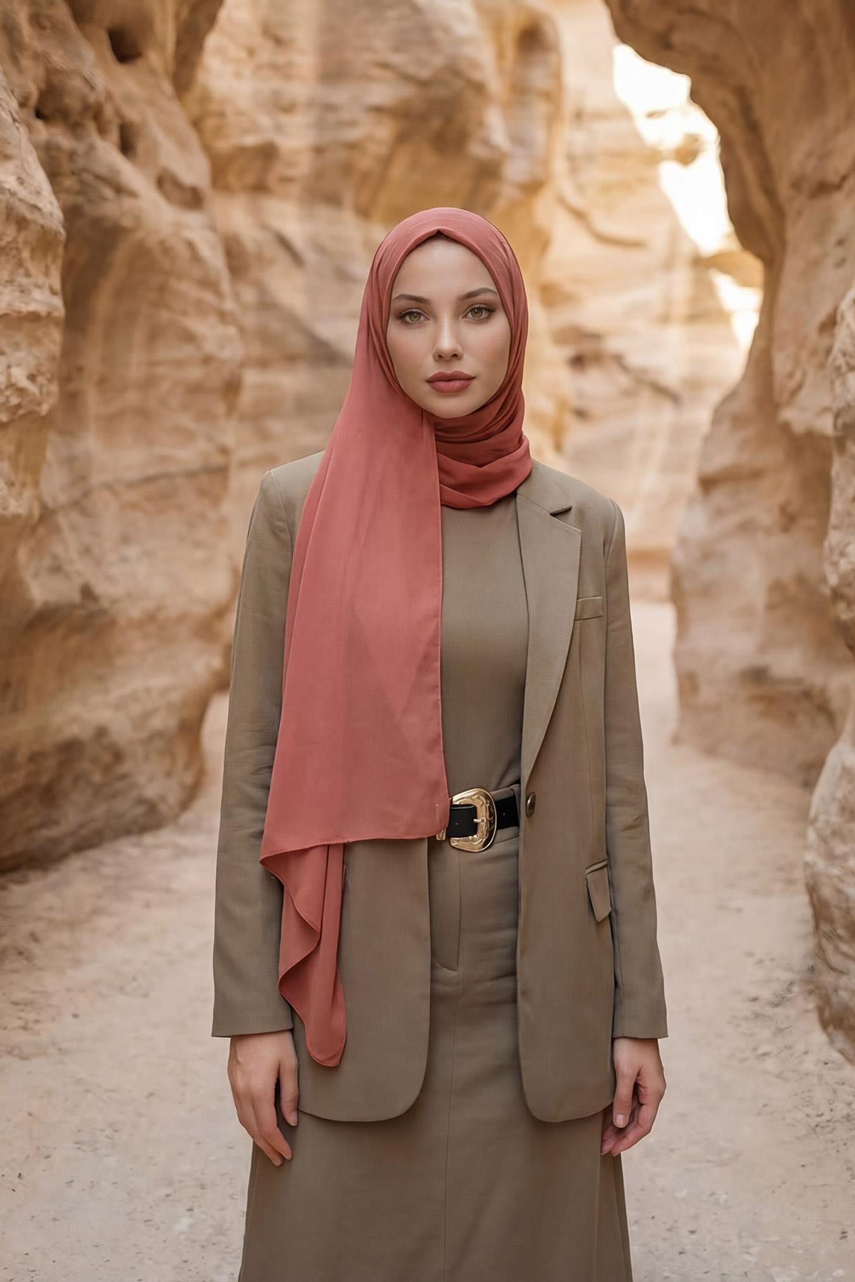 İğnesiz Takılabilen Pratik Şifon Şal,PS-11