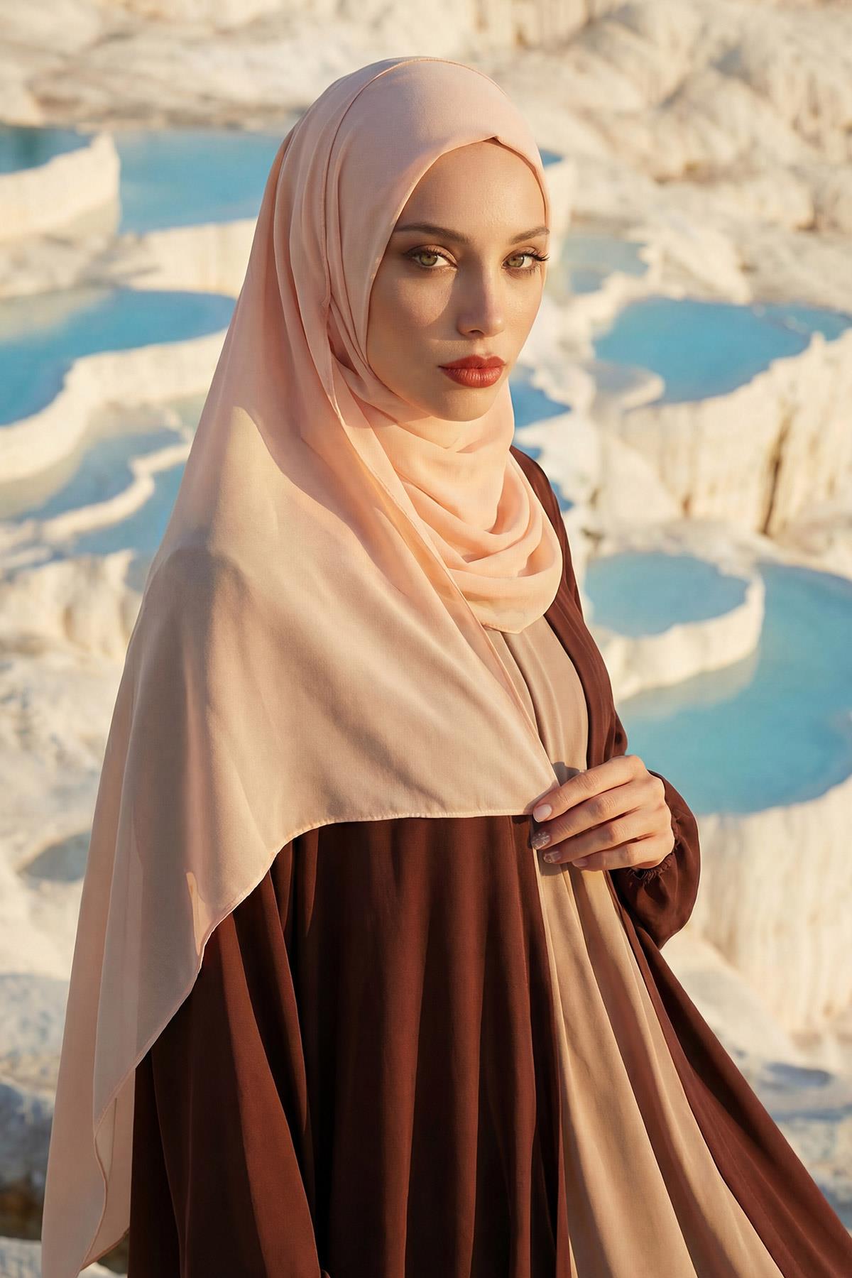 İğnesiz Takılabilen Pratik Şifon Şal,PS-11