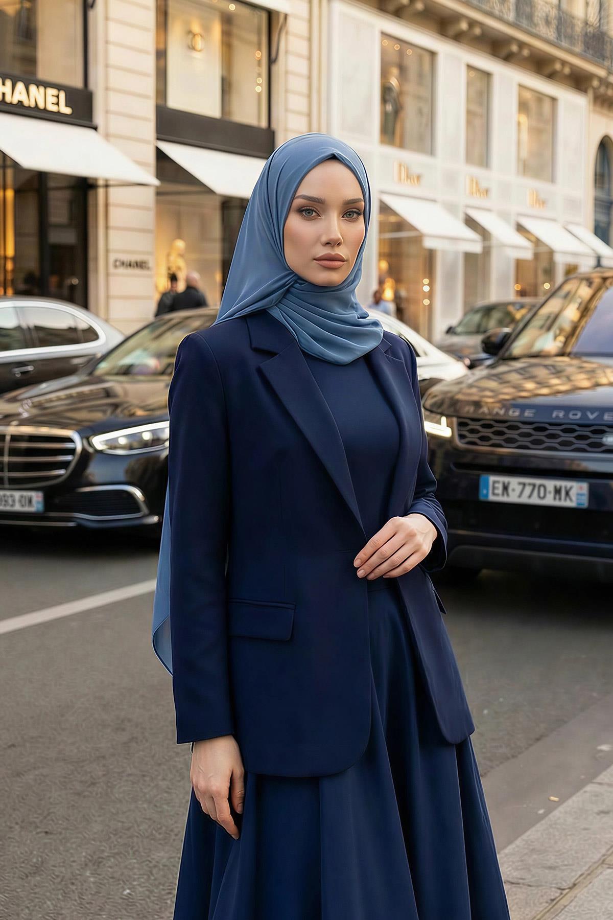 İğnesiz Takılabilen Pratik Şifon Şal,PS-11