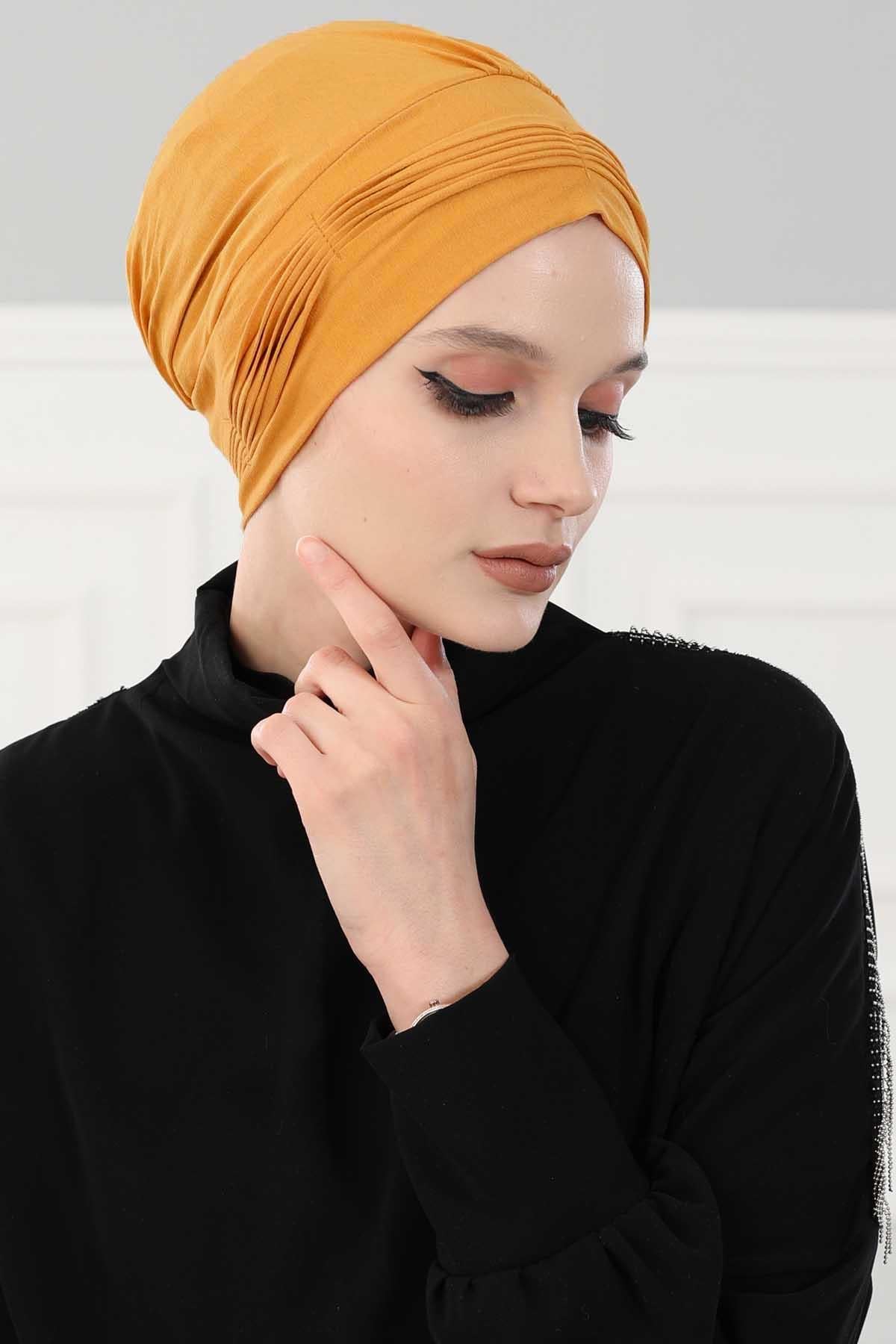 İnce Pile Dikişli Penye Bone,B-19