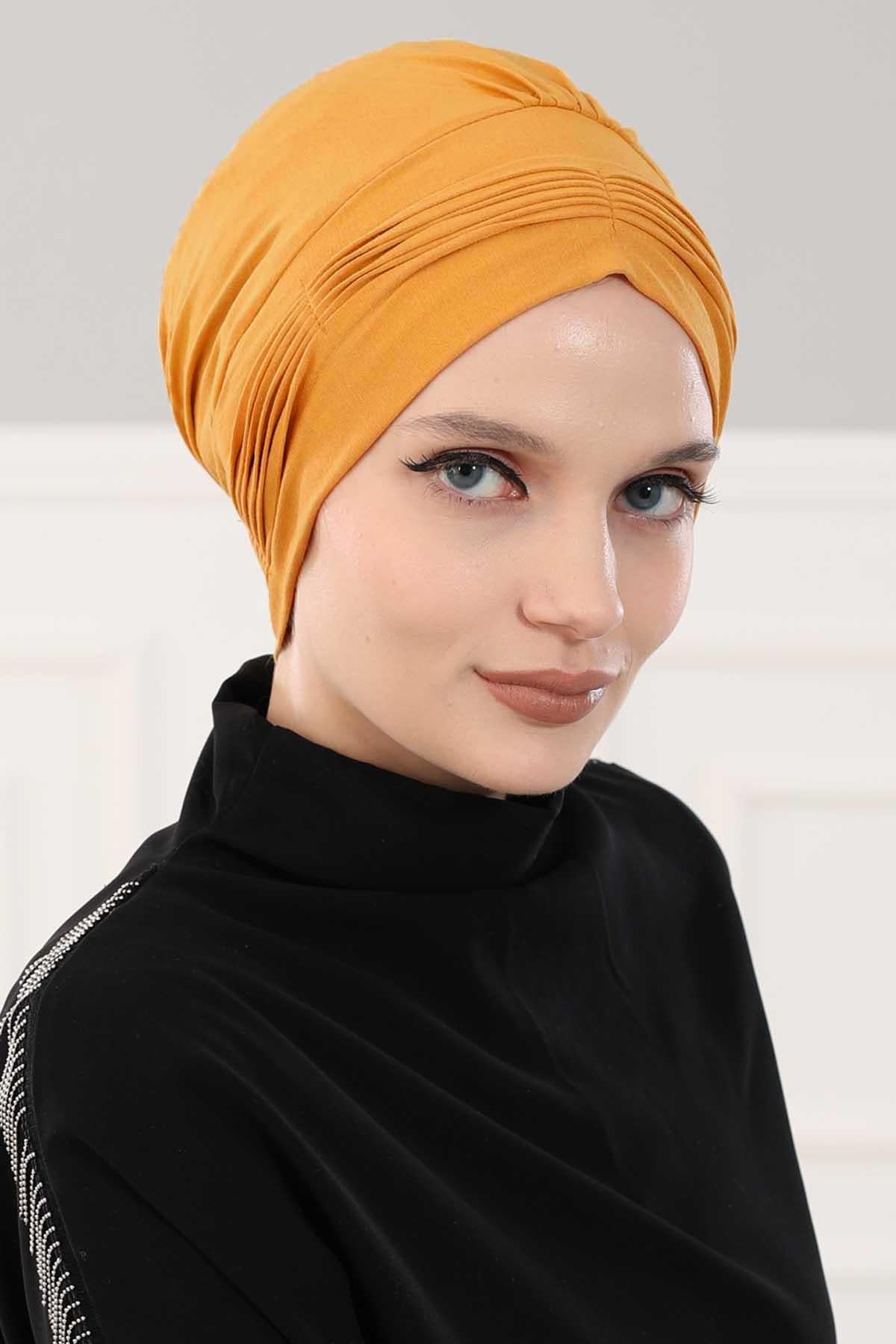 İnce Pile Dikişli Penye Bone,B-19