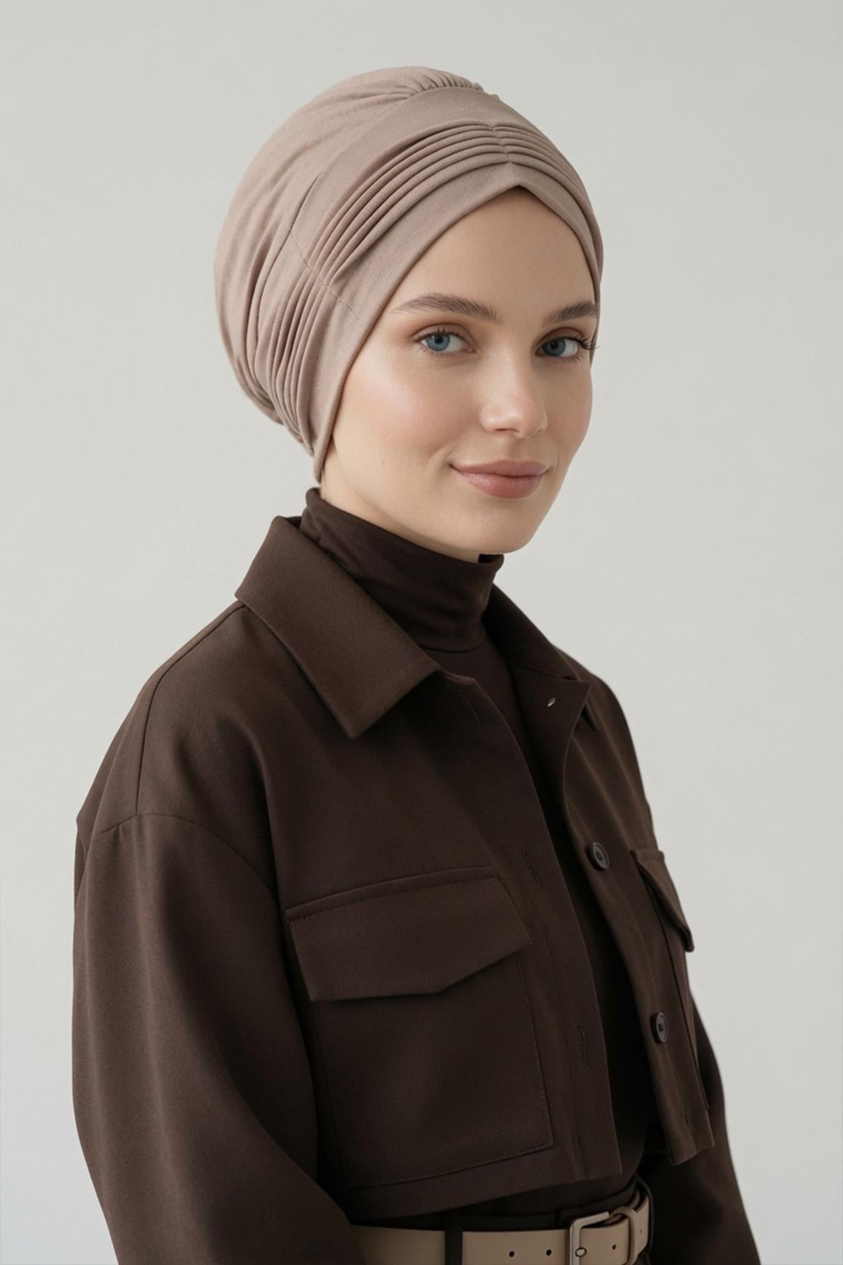 İnce Pile Dikişli Penye Bone,B-19