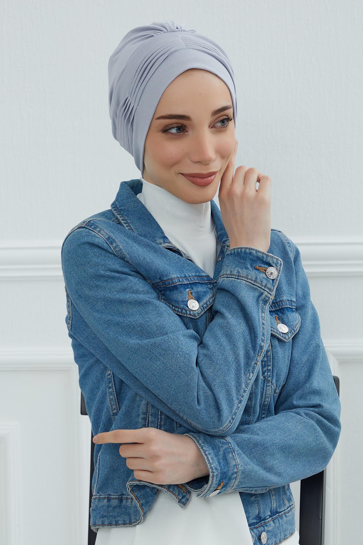 İnce Pile Dikişli Penye Bone,B-19