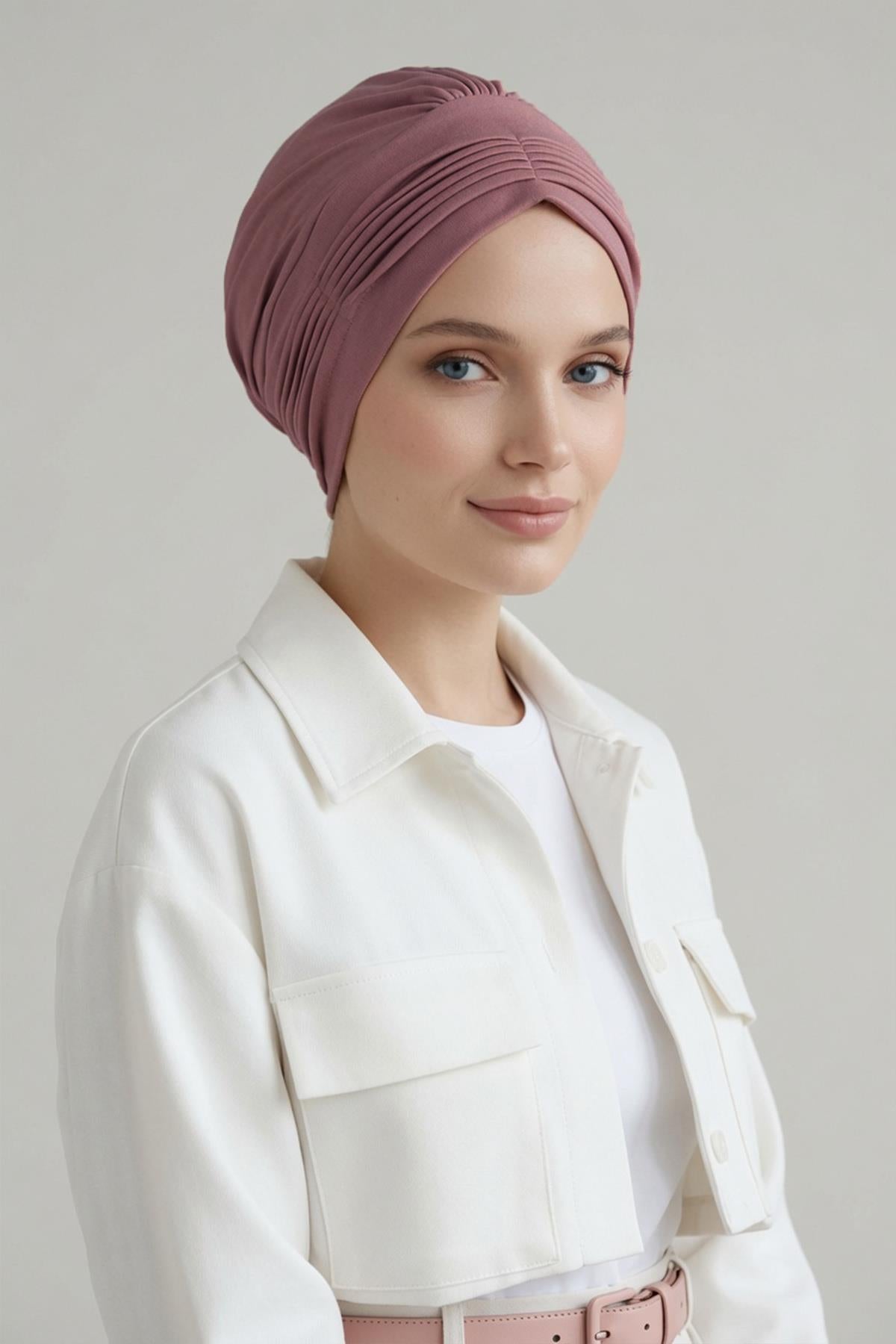 İnce Pile Dikişli Penye Bone,B-19