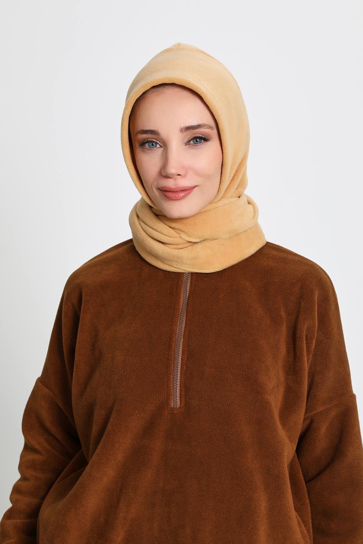 Kadın Polar Kışlık  Bere,Atkı,Boyunluk Şalı,B-85PL