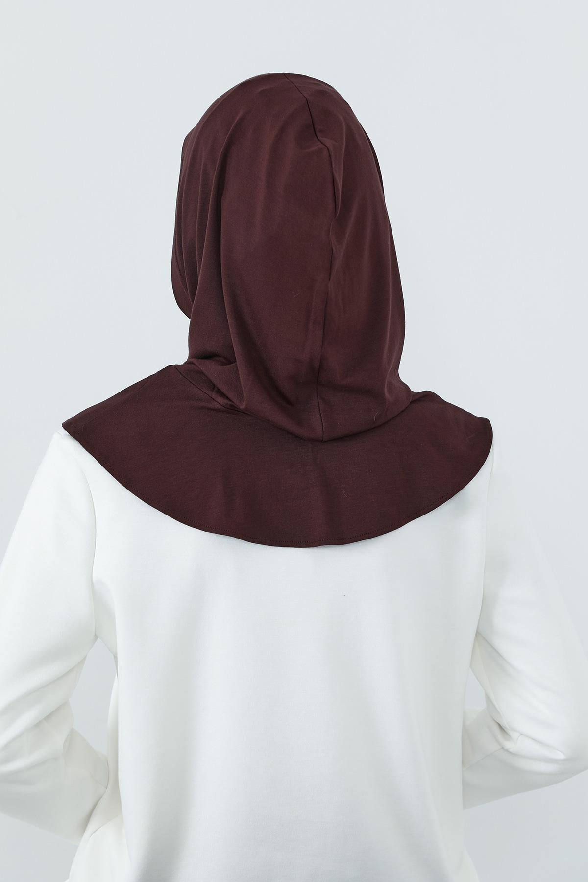 Kapşon ve Kapatıcı Özellikli Penye Kadın Hazır Bone,B-89P