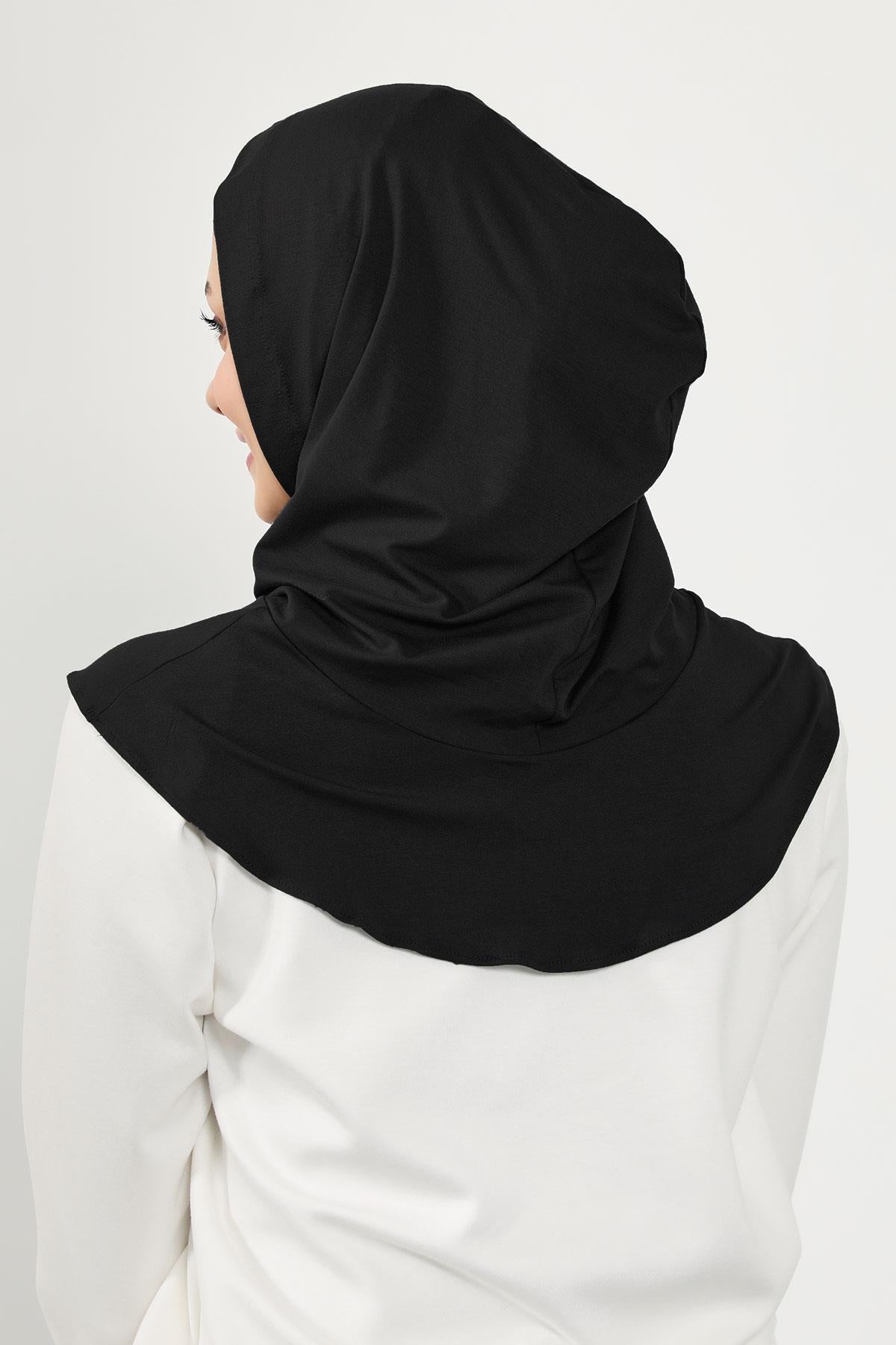 Kapşon ve Kapatıcı Özellikli Penye Kadın Hazır Bone,B-89P