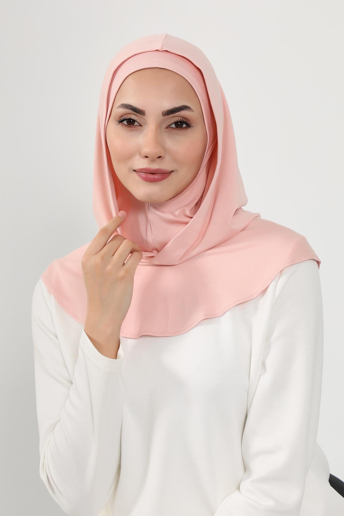 Kapşon ve Kapatıcı Özellikli Penye Kadın Hazır Bone,B-89P