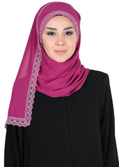 Kenarları Dantelli Pratik Şifon Şal,CPS-28