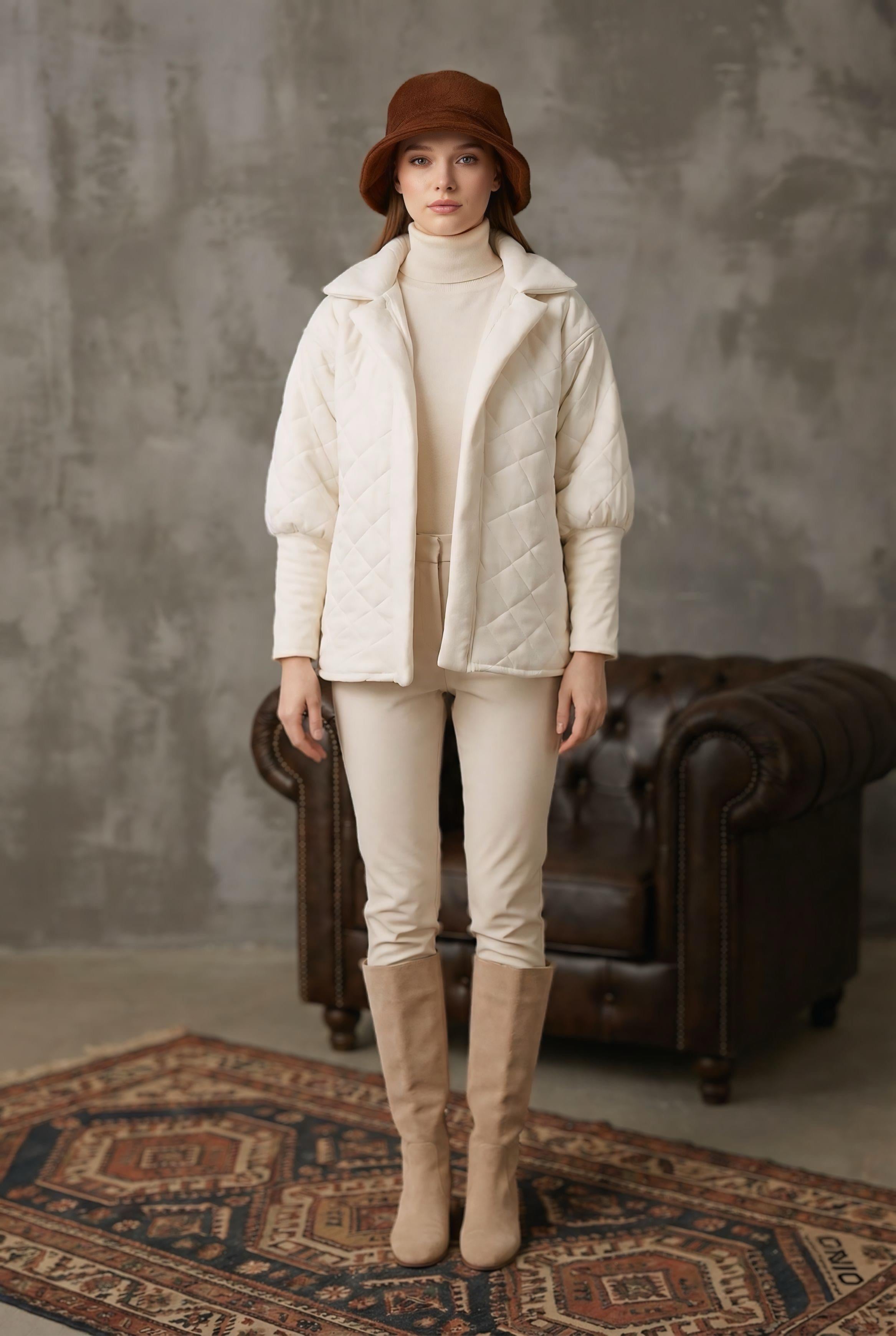 Kışlık Düz Kaşe Bucket Şapka,B-99DK