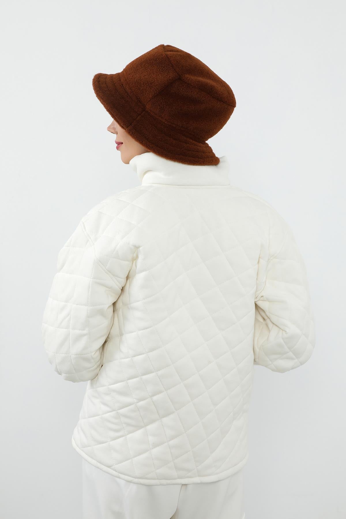 Kışlık Düz Kaşe Bucket Şapka,B-99DK