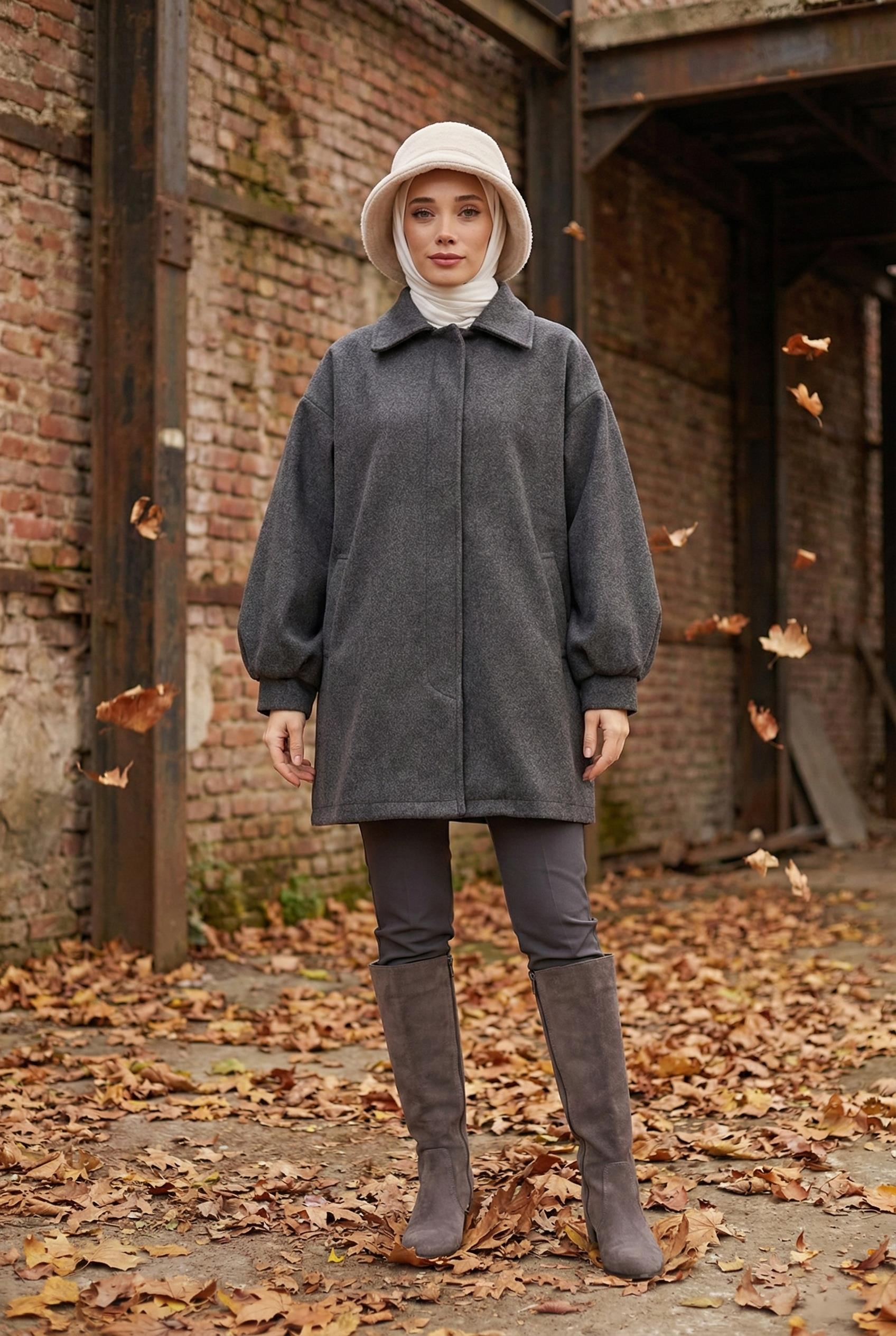 Kışlık Düz Kaşe Bucket Şapka,B-99DK