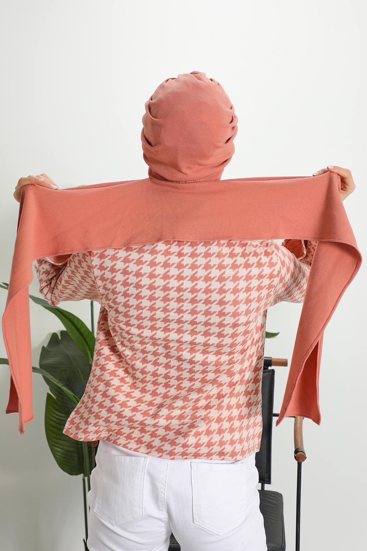 Kışlık Fularlı Bone Türban,B-80RB