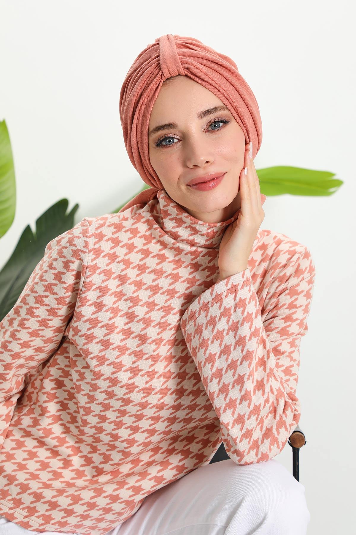 Kışlık Fularlı Bone Türban,B-80RB