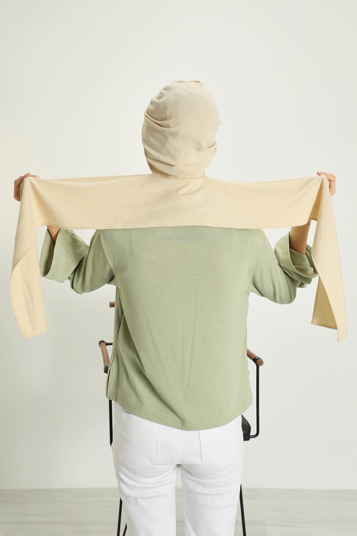 Kışlık Fularlı Bone Türban,B-80RB