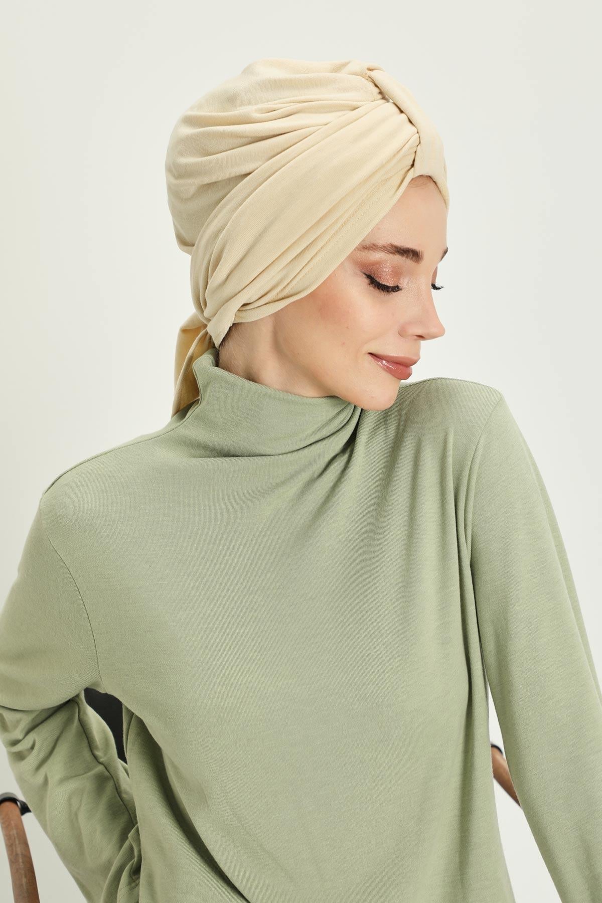 Kışlık Fularlı Bone Türban,B-80RB