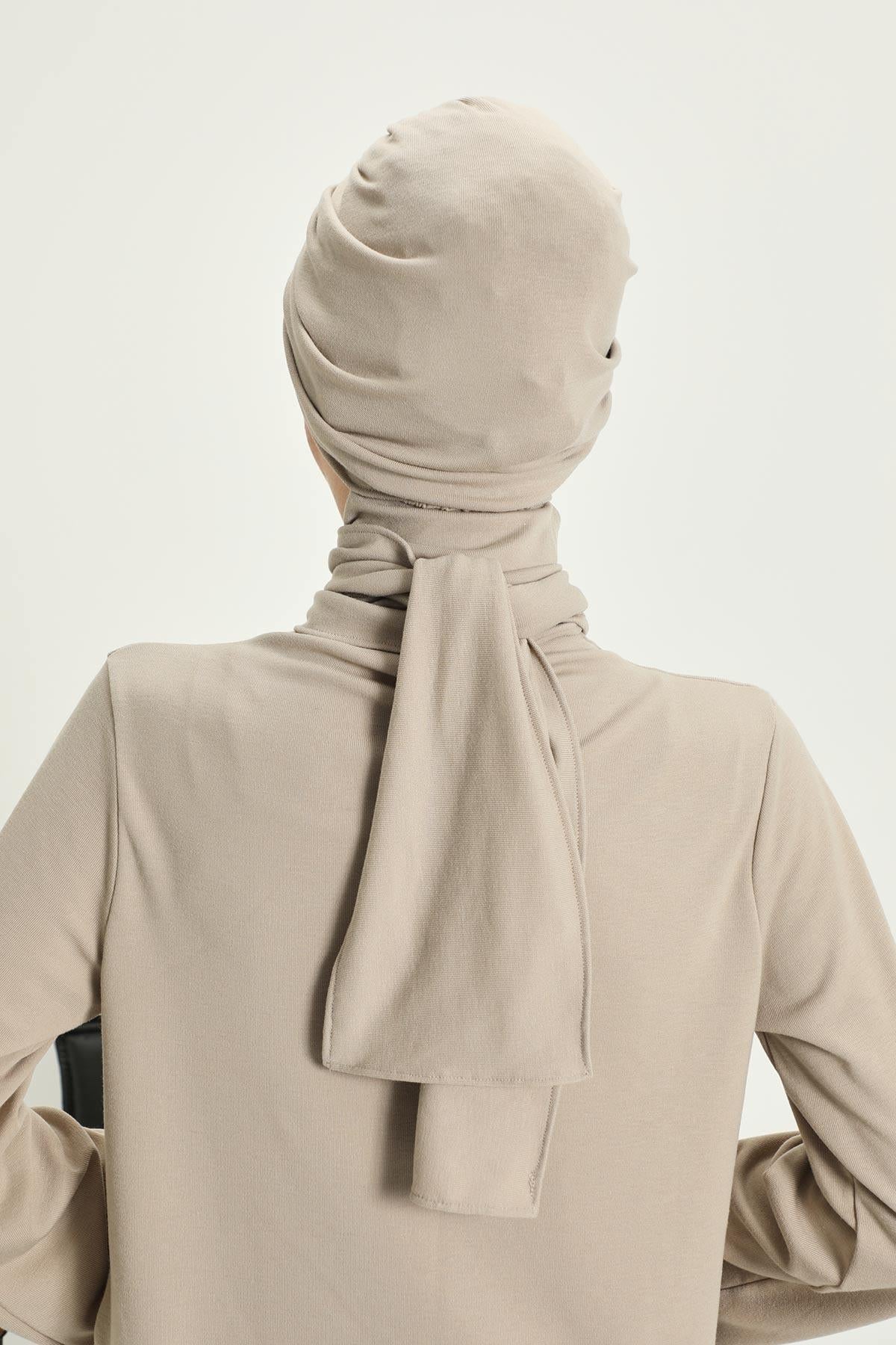 Kışlık Fularlı Bone Türban,B-80RB