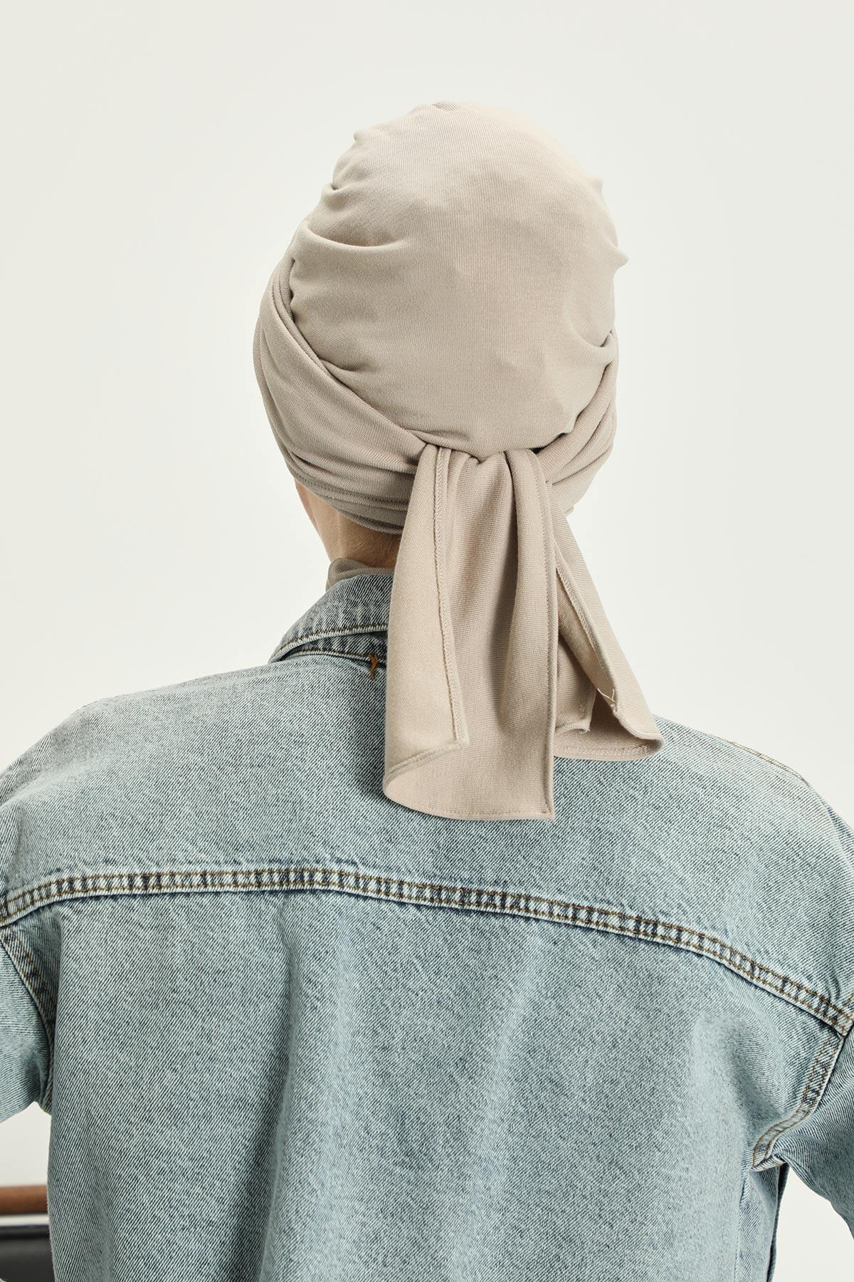 Kışlık Fularlı Bone Türban,B-80RB