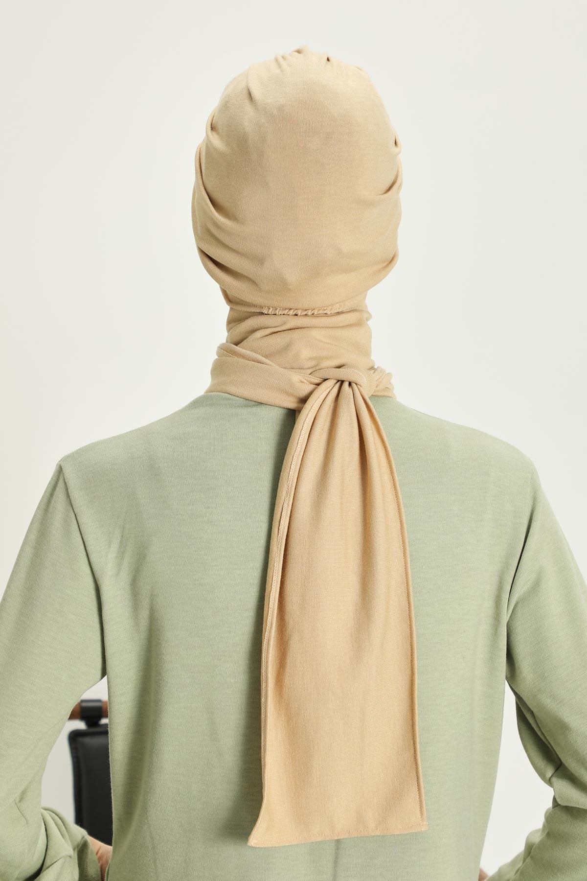 Kışlık Fularlı Bone Türban,B-80RB