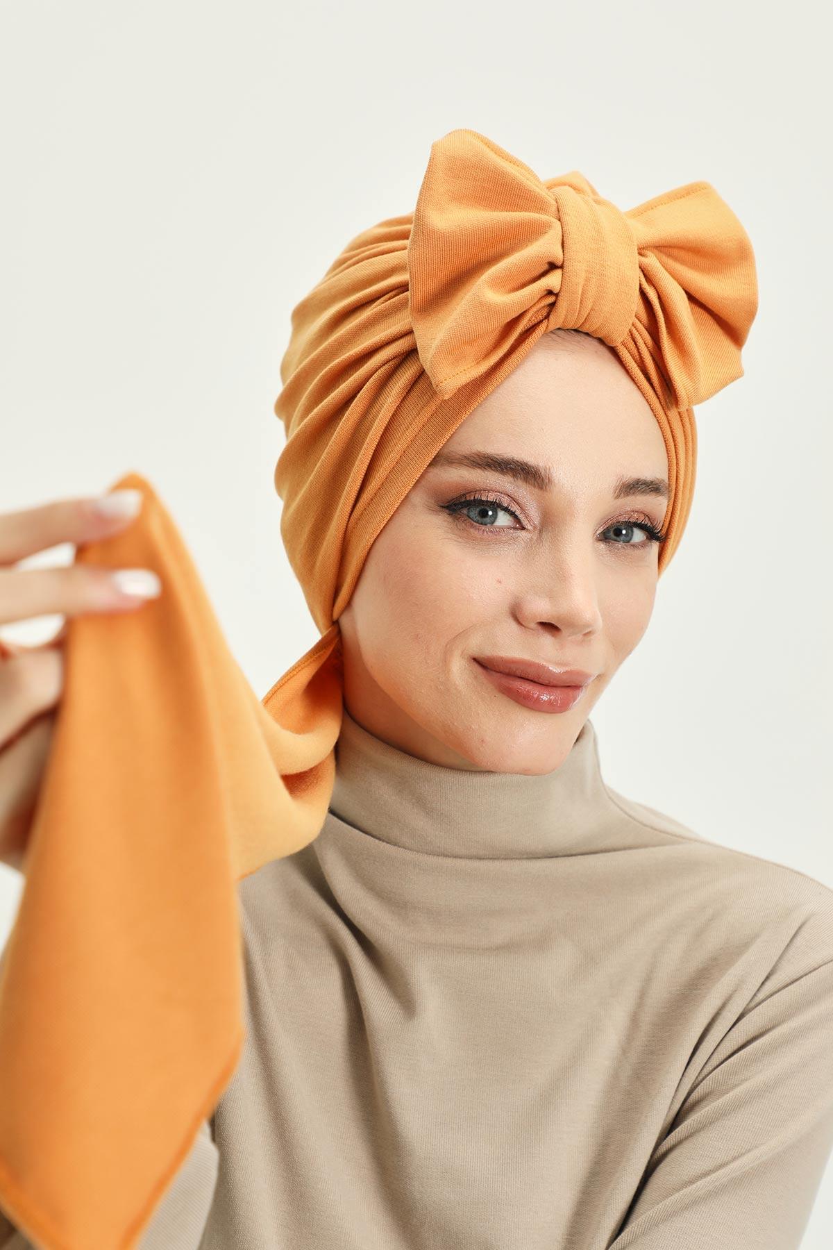 Kışlık Fularlı Bone Türban,B-80RB