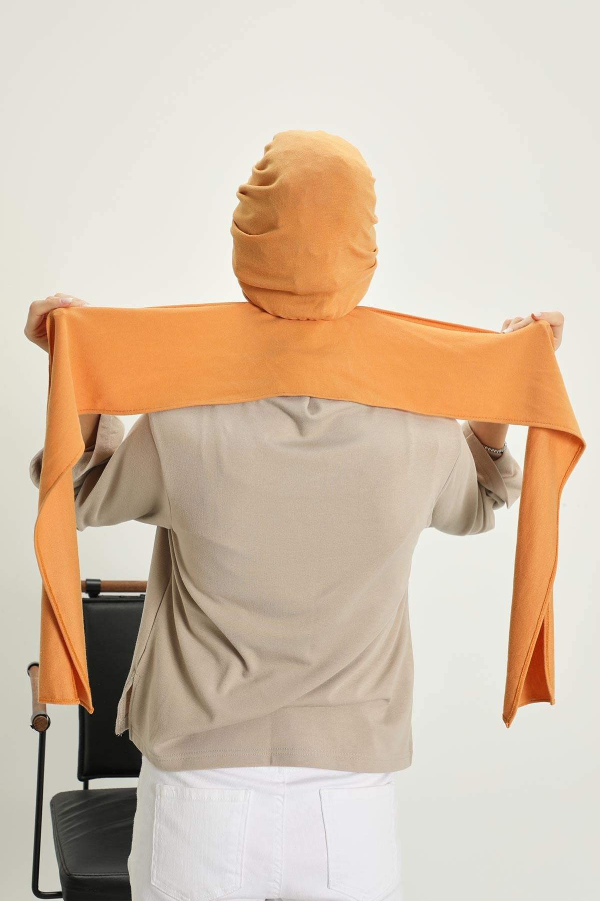 Kışlık Fularlı Bone Türban,B-80RB